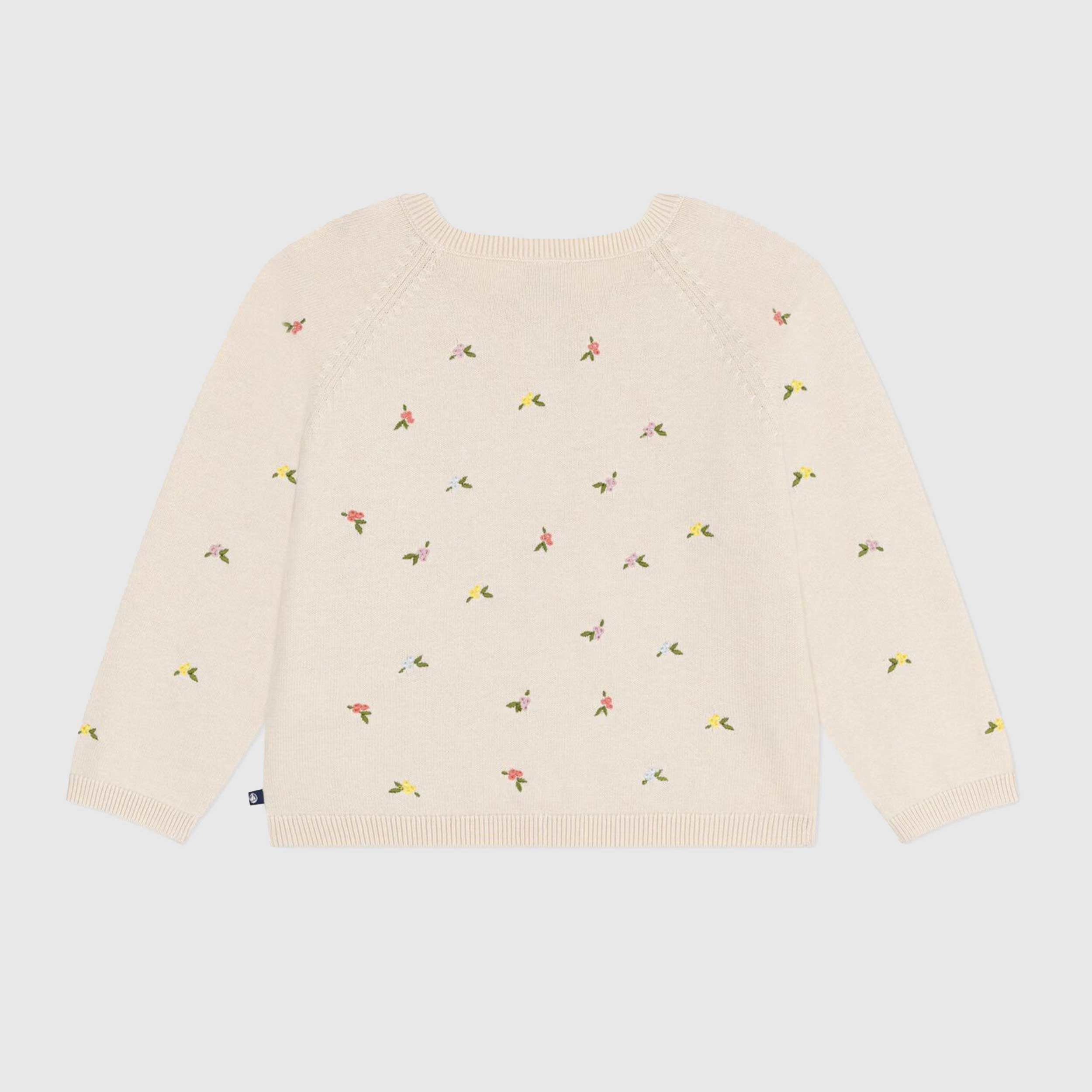 Cardigan Bianco Con Fiori Firmato PETIT BATEAU - annameglio.com abbigliamento moda