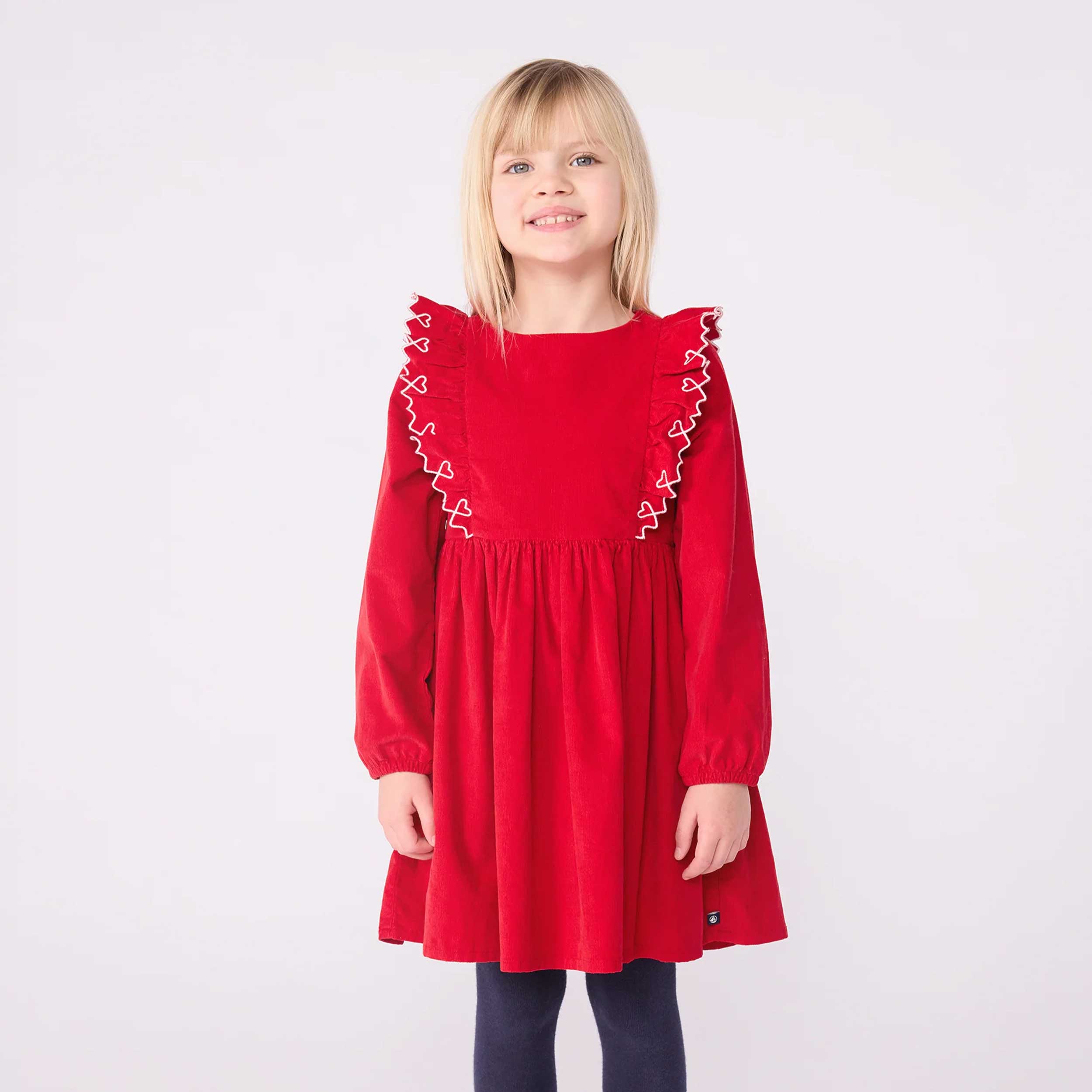 Abito Rosso In Velluto Firmato PETIT BATEAU - annameglio.com abbigliamento moda