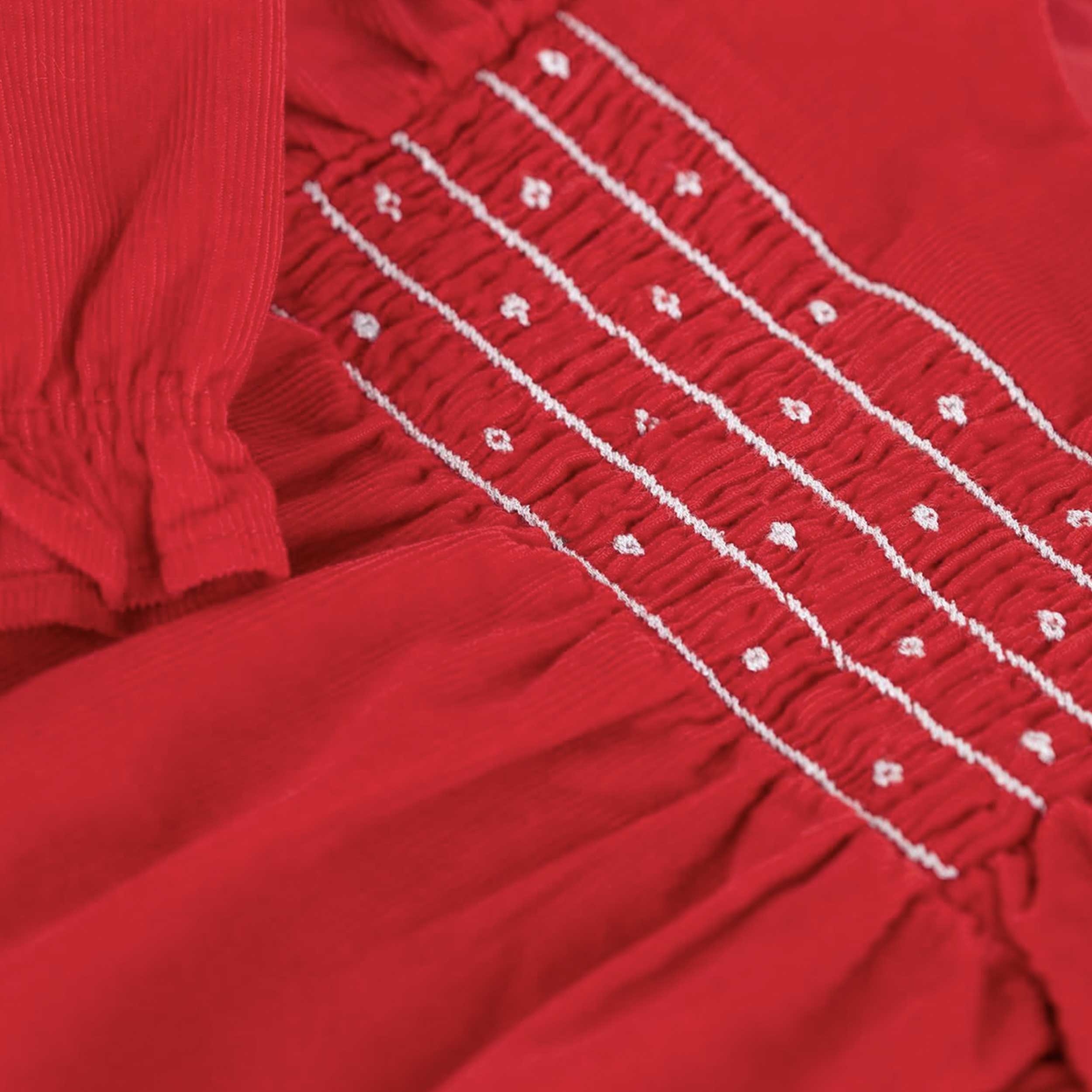Tutina Corta Ciniglia Rossa Firmata PETIT BATEAU - annameglio.com abbigliamento moda