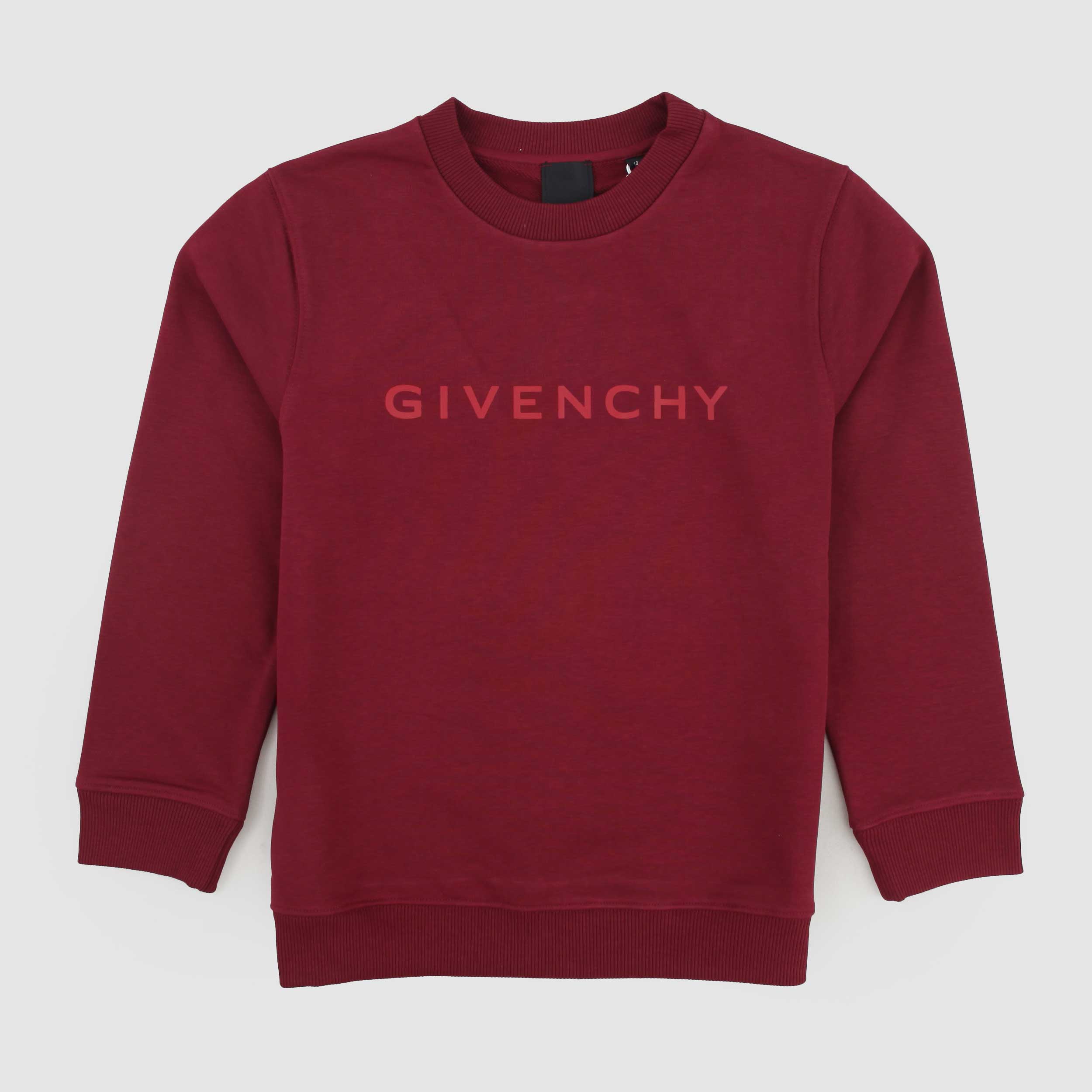 Felpa Bordeaux E Scritta Tono Su Tono By GIVENCHY - annameglio.com abbigliamento moda