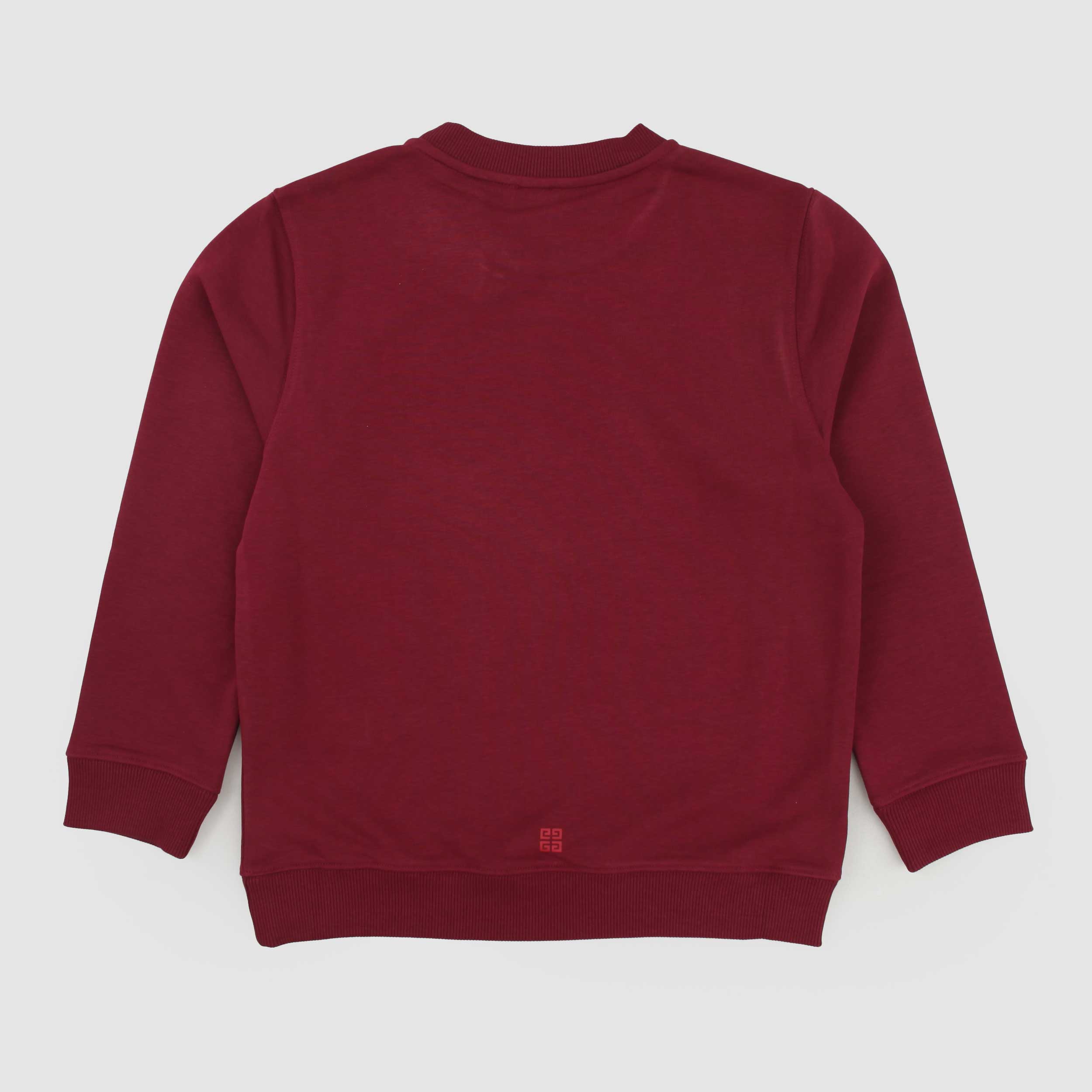 Felpa Bordeaux E Scritta Tono Su Tono By GIVENCHY - annameglio.com abbigliamento moda