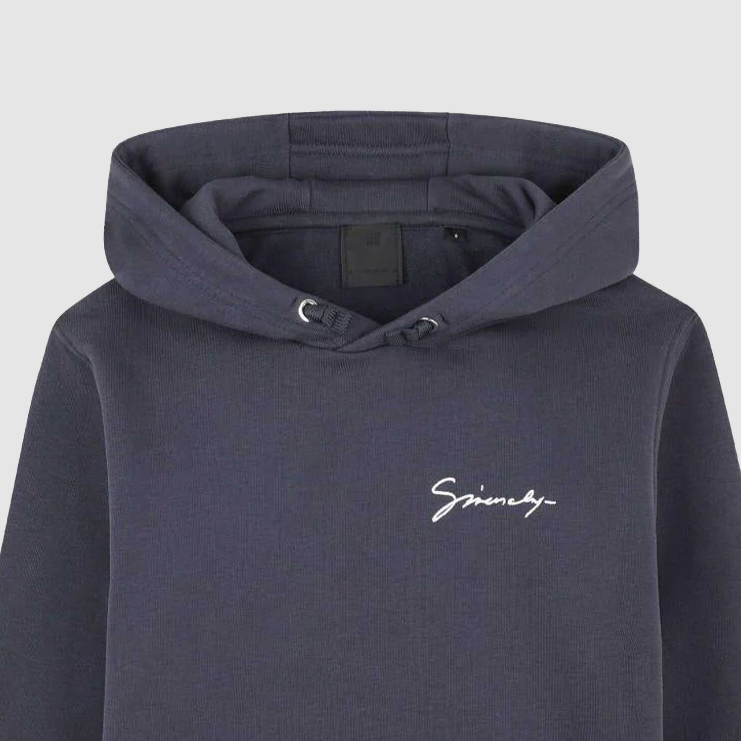 Felpa Blu Con Stampa Sul Retro Firmata GIVENCHY - annameglio.com abbigliamento moda