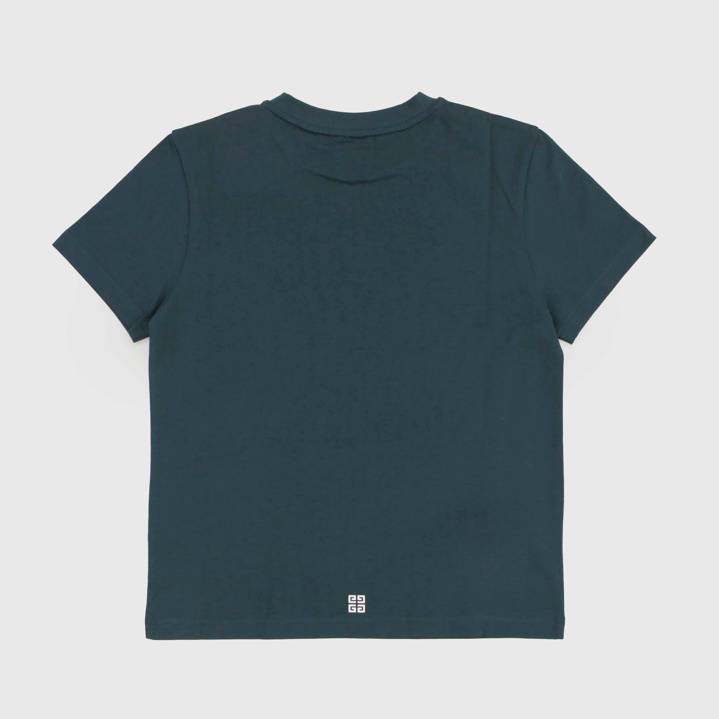 T-shirt Verde Petrolio Con Logo Firmata GIVENCHY - annameglio.com abbigliamento moda