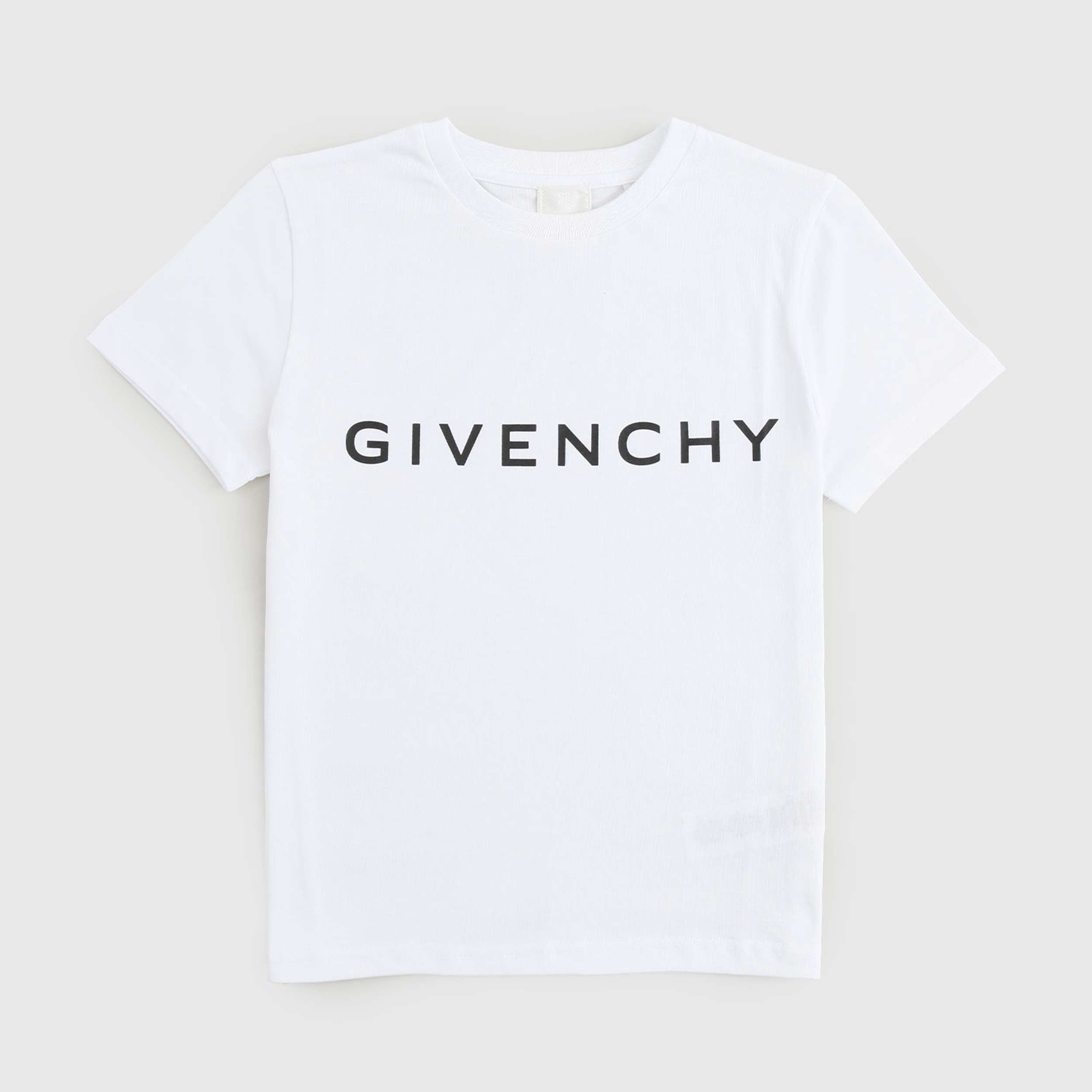 T-Shirt Bianca Con Logo Nero Firmata GIVENCHY - annameglio.com abbigliamento moda