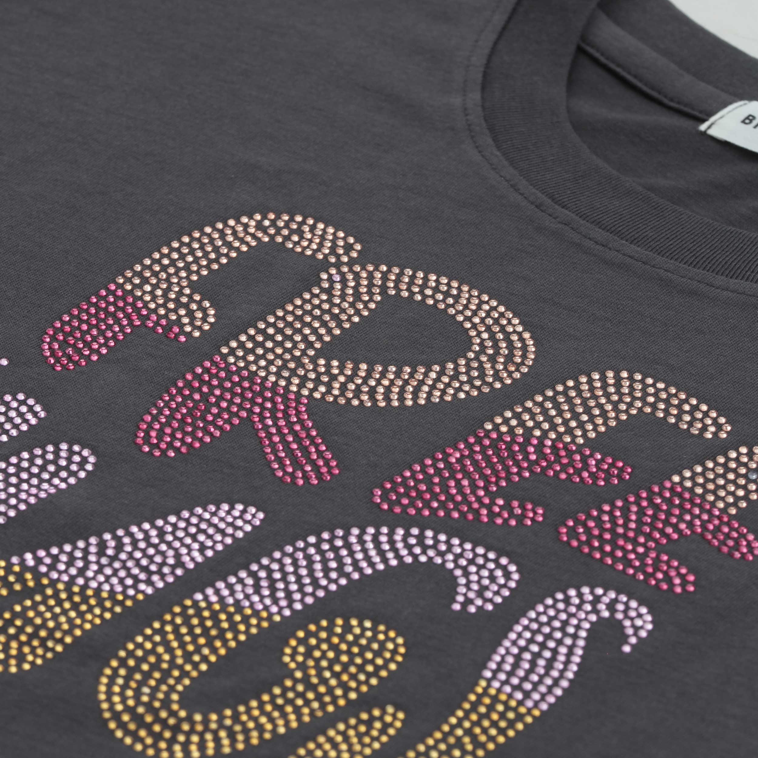 T-shirt Nera Crop Firmata BILLIEBLUSH - annameglio.com abbigliamento moda