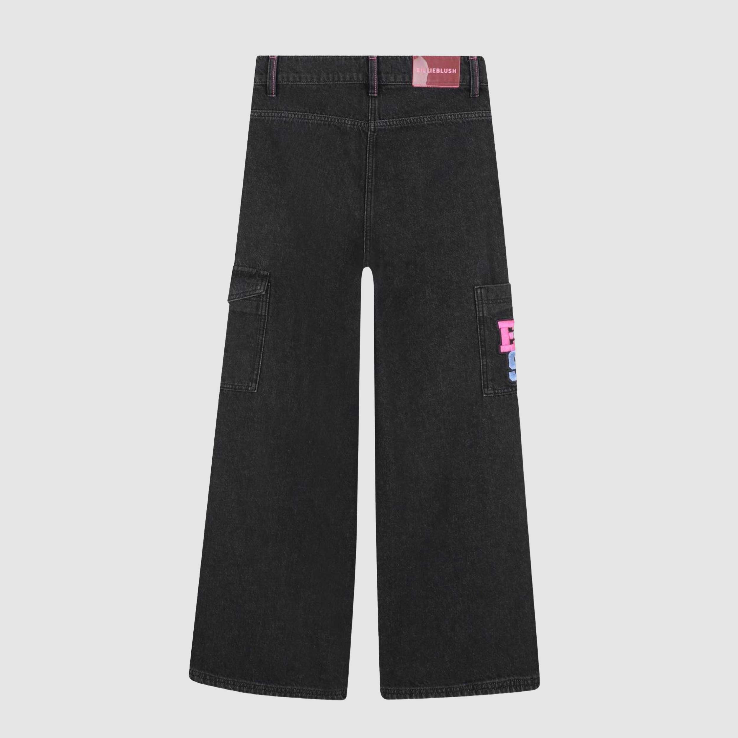 Jeans Nero Con Coulisse Firmata BILLIEBLUSH - annameglio.com abbigliamento moda