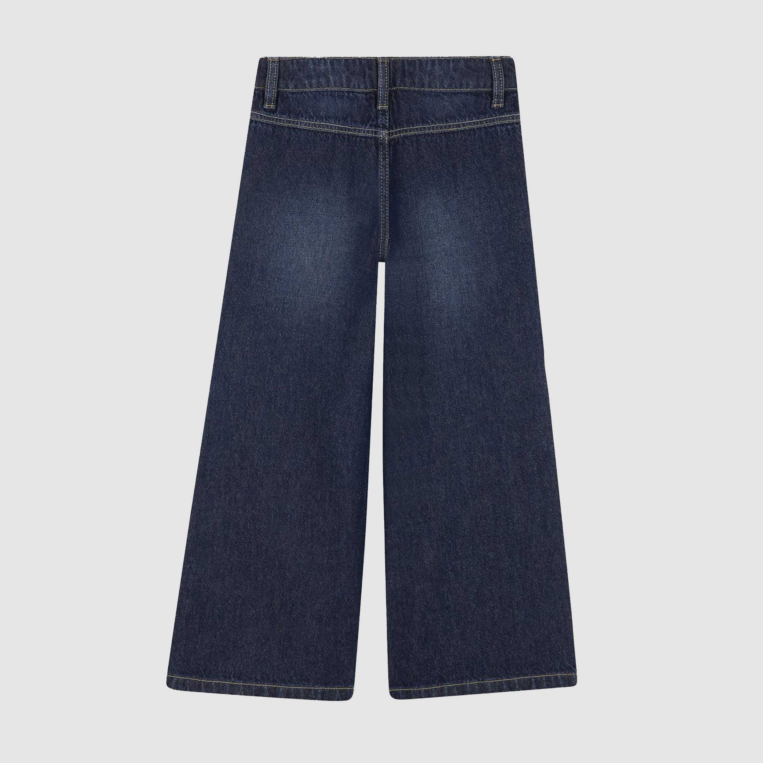 Jeans Blu Denim E Bottone Rosa Firmato BILLIEBLUSH - annameglio.com abbigliamento moda