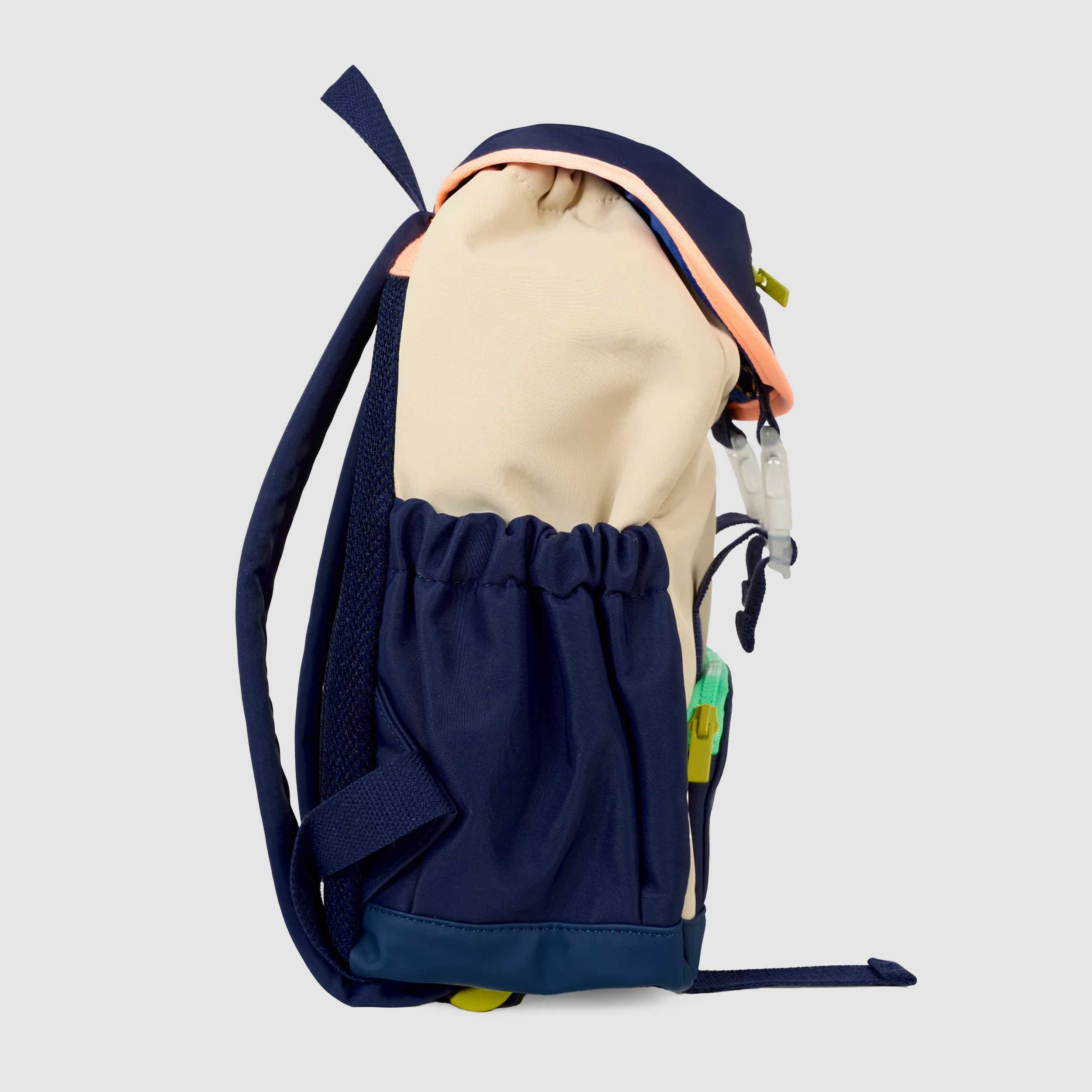 Zaino Blu Con Logo Verde Firmato BILLIEBLUSH - annameglio.com abbigliamento moda