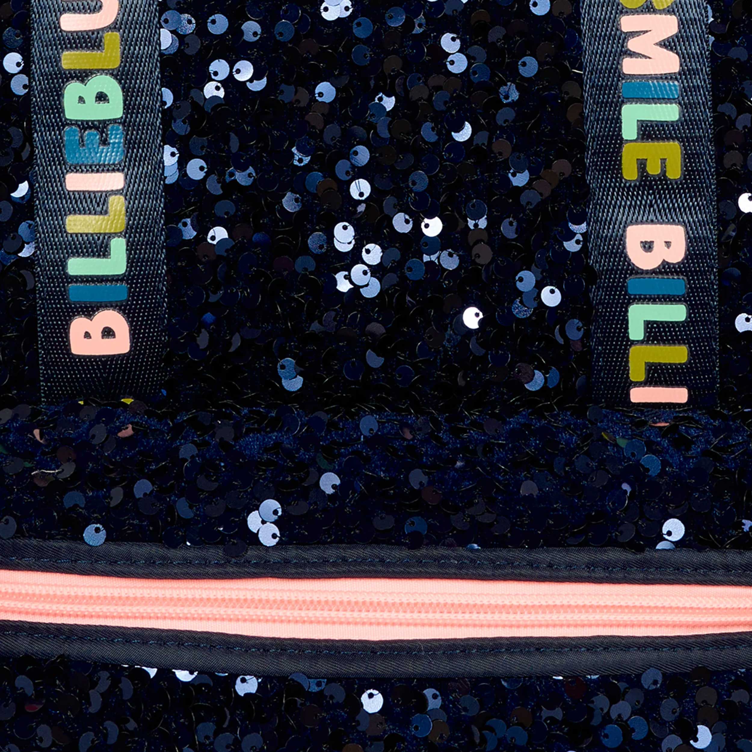 Zaino Blu Con Paillettes Firmato BILLIEBLUSH - annameglio.com abbigliamento moda