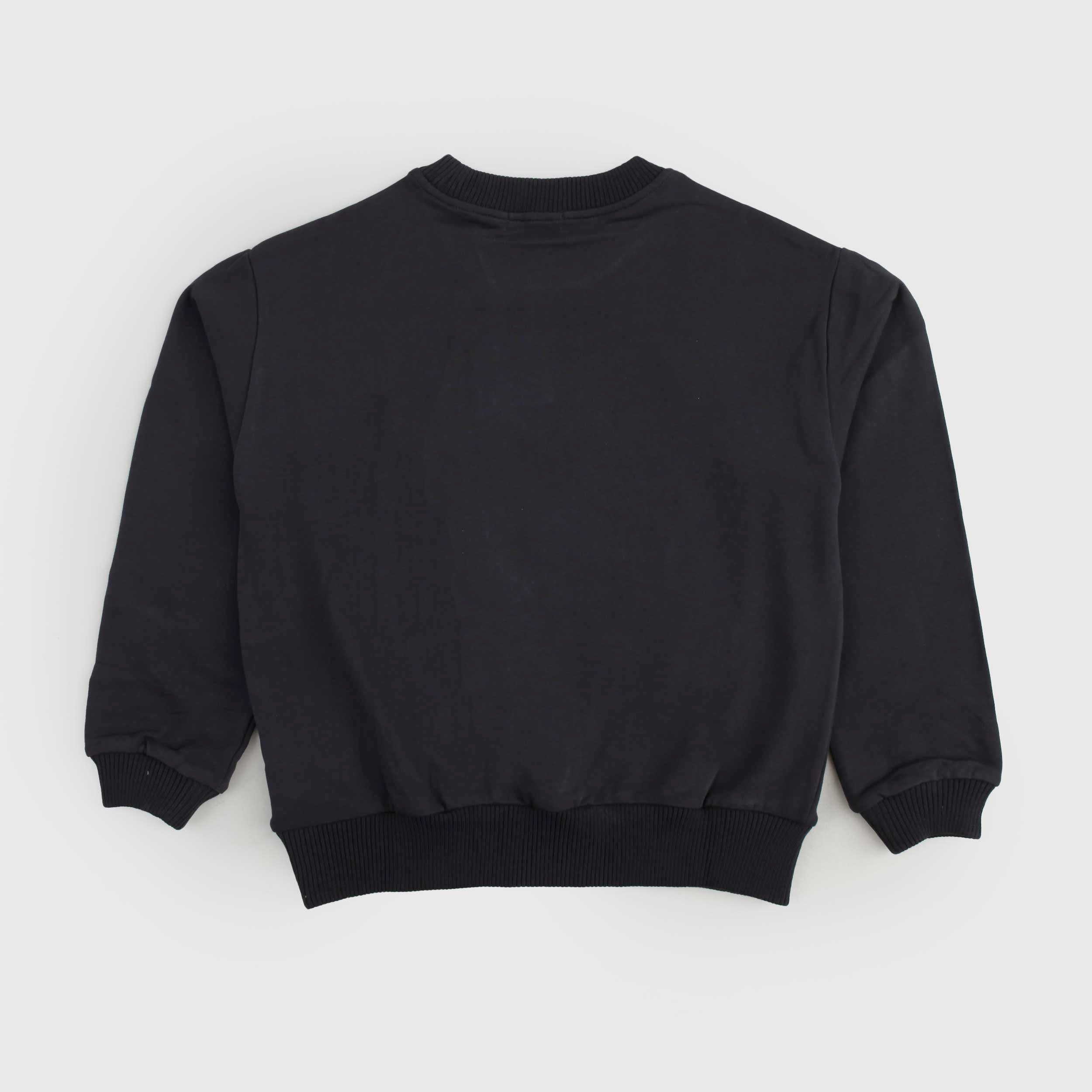 Felpa Nera Con Stampa Firmata BILLIEBLUSH - annameglio.com abbigliamento moda