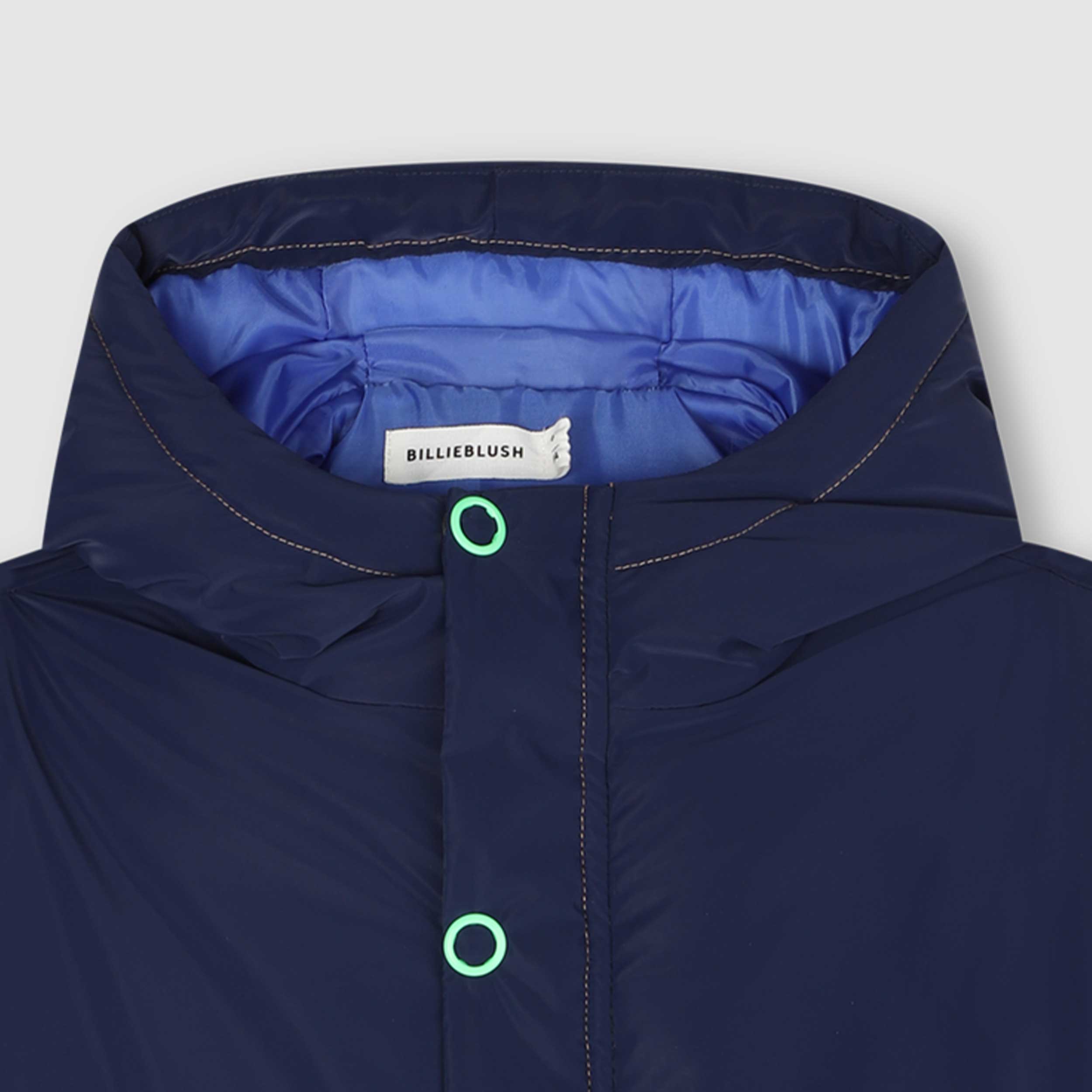 Giacca Con Cappuccio Blu Firmata BILLIEBLUSH - annameglio.com abbigliamento moda