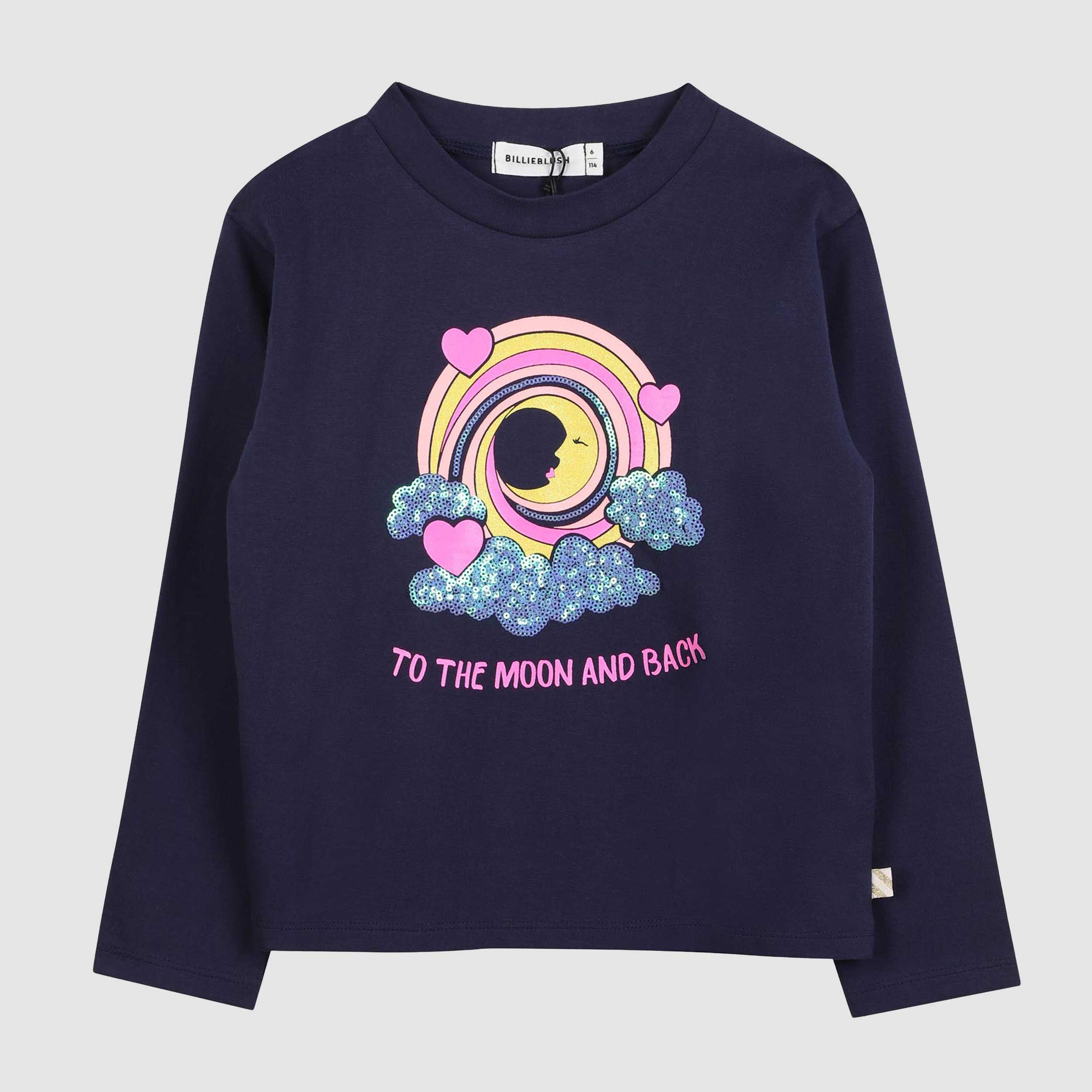 T-shirt Manica Lunga Blu Firmata BILLIEBLUSH - annameglio.com abbigliamento moda