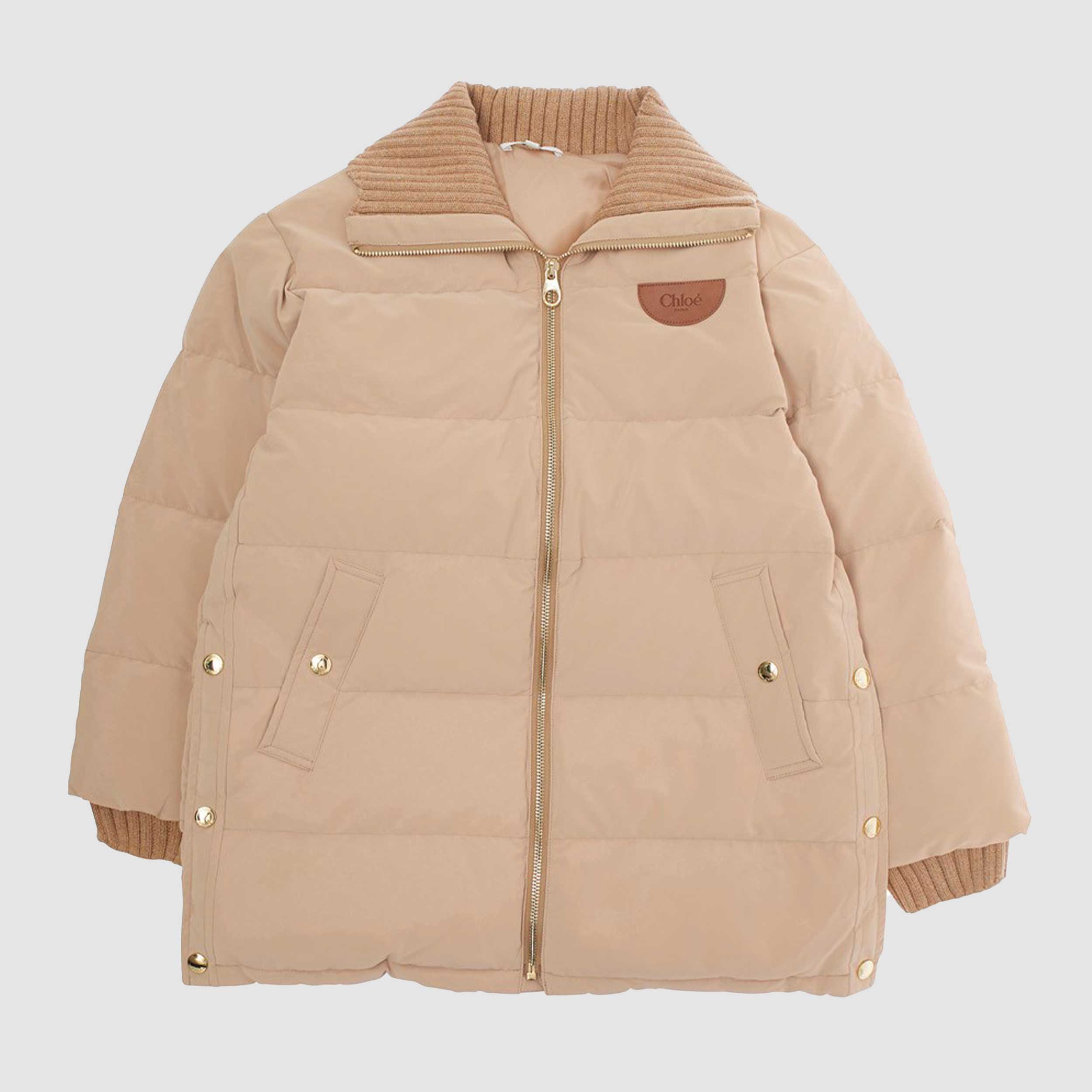 Piumino Con Logo E Finiture Firmato CHLOE - annameglio.com abbigliamento moda