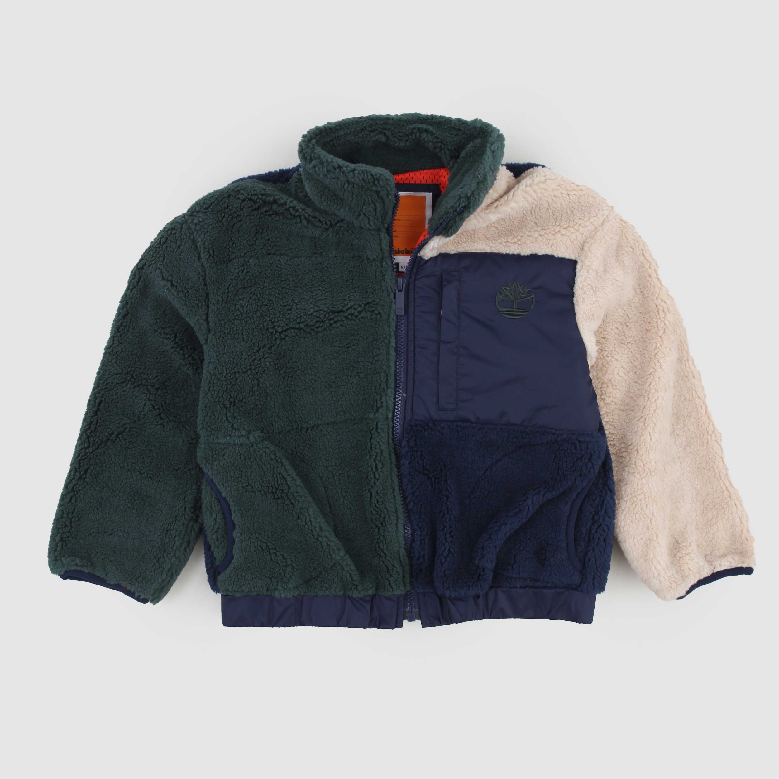 Giubbino In Sherpa Verde E Blu Firmato TIMBERLAND - annameglio.com abbigliamento moda