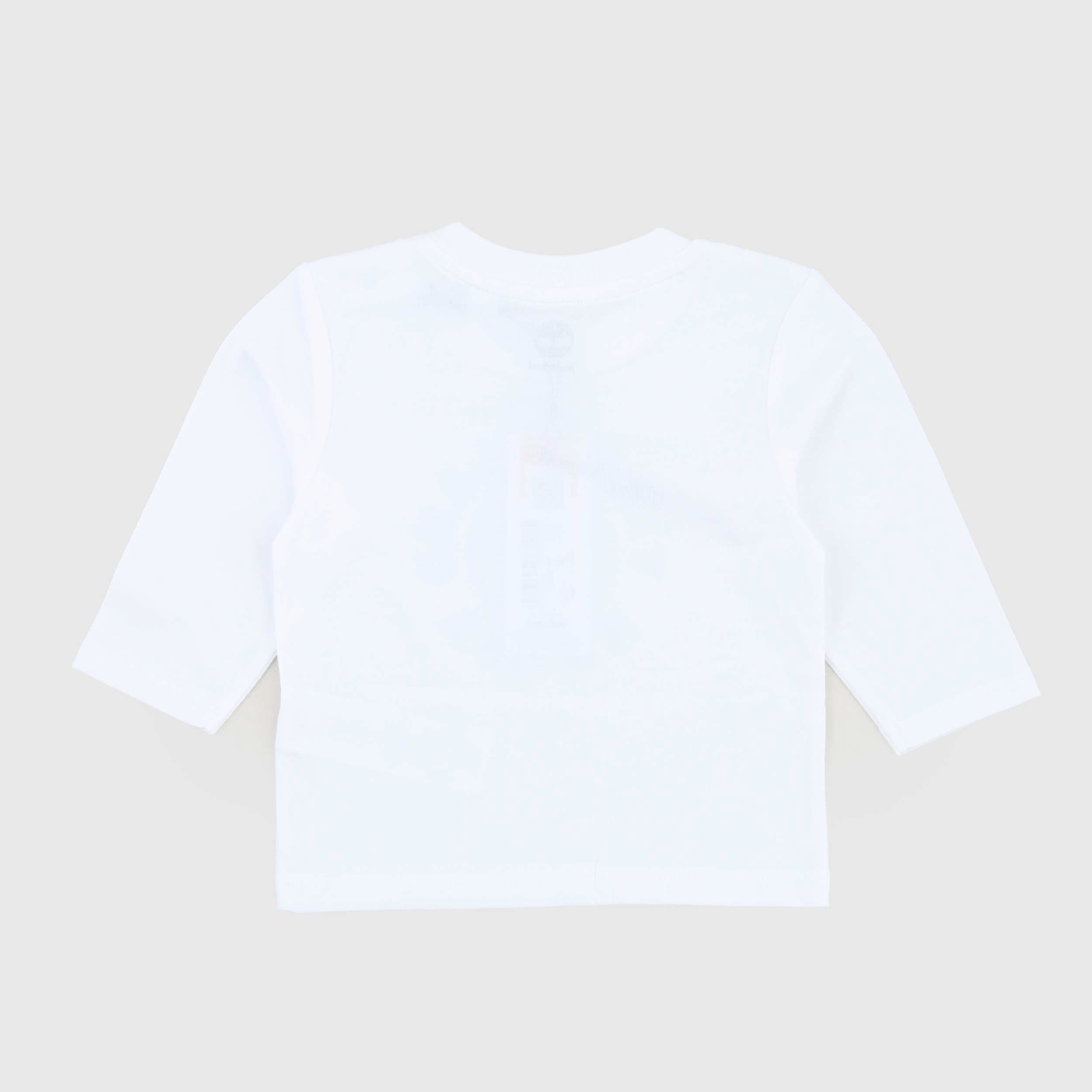 T-shirt Bianca Stampa Blu Firmata TIMBERLAND - annameglio.com abbigliamento moda