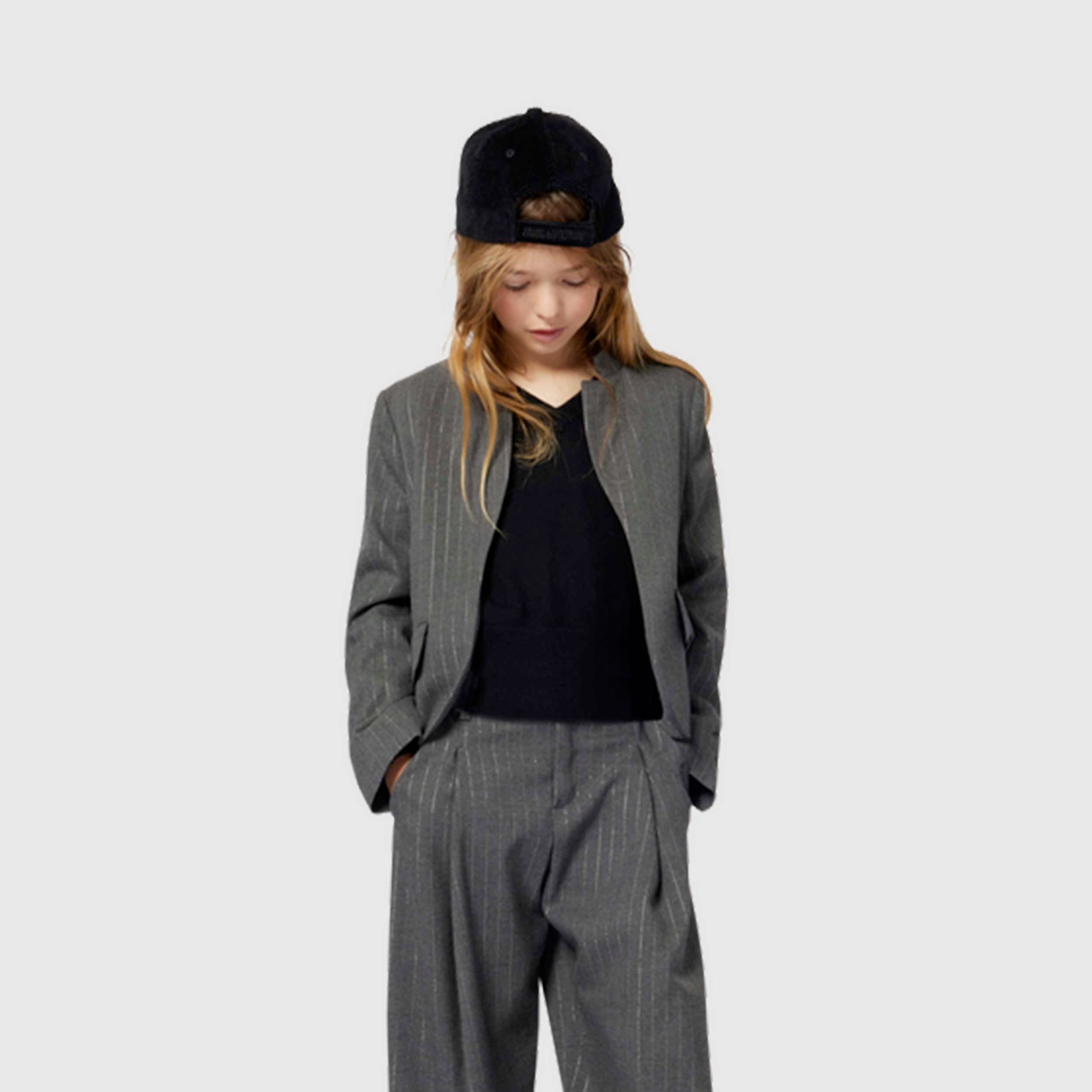 Giacca Grigia Gessata Firmata ZADIG AND VOLTAIRE - annameglio.com abbigliamento moda