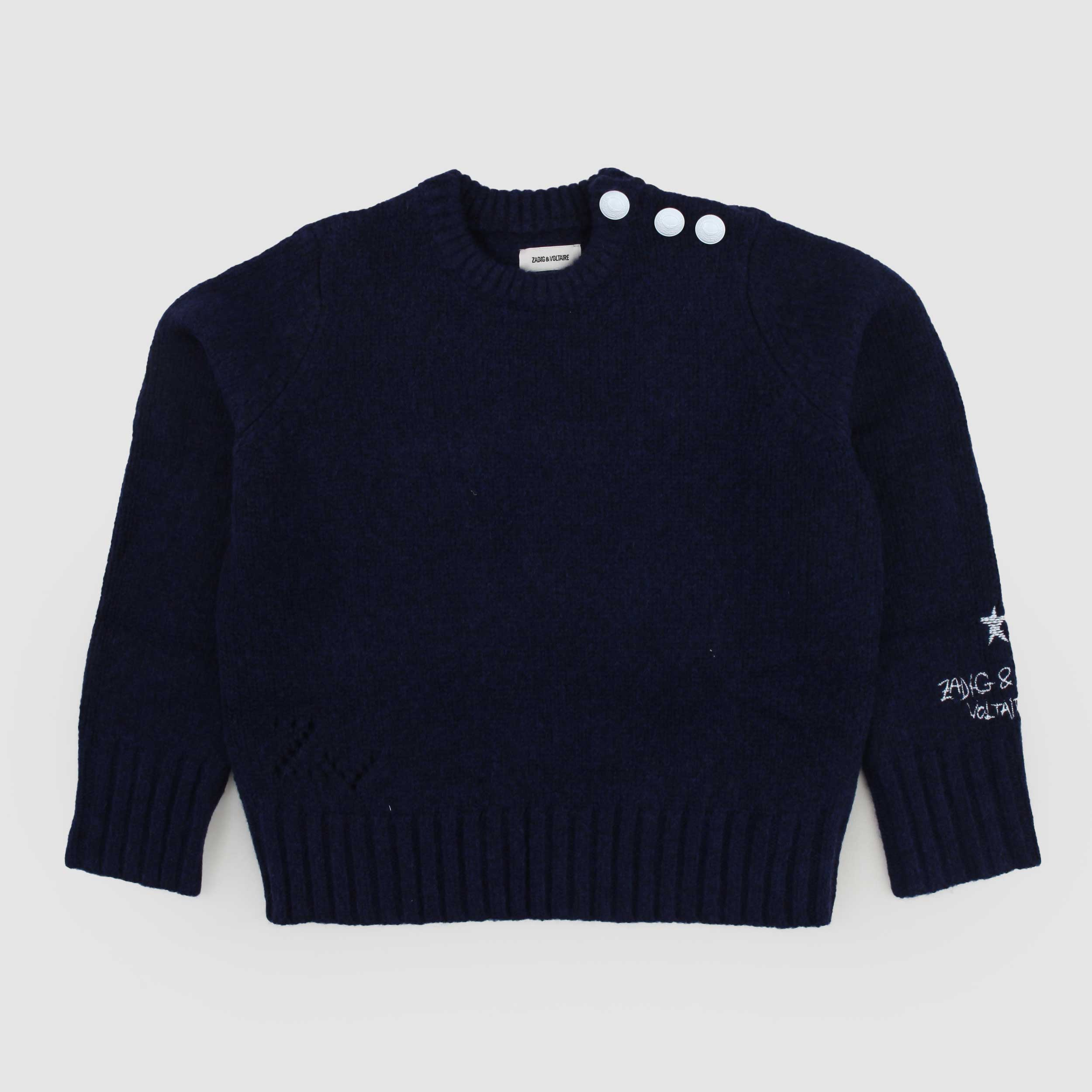 Maglione Blu Firmato ZADIG AND VOLTAIRE - annameglio.com abbigliamento moda