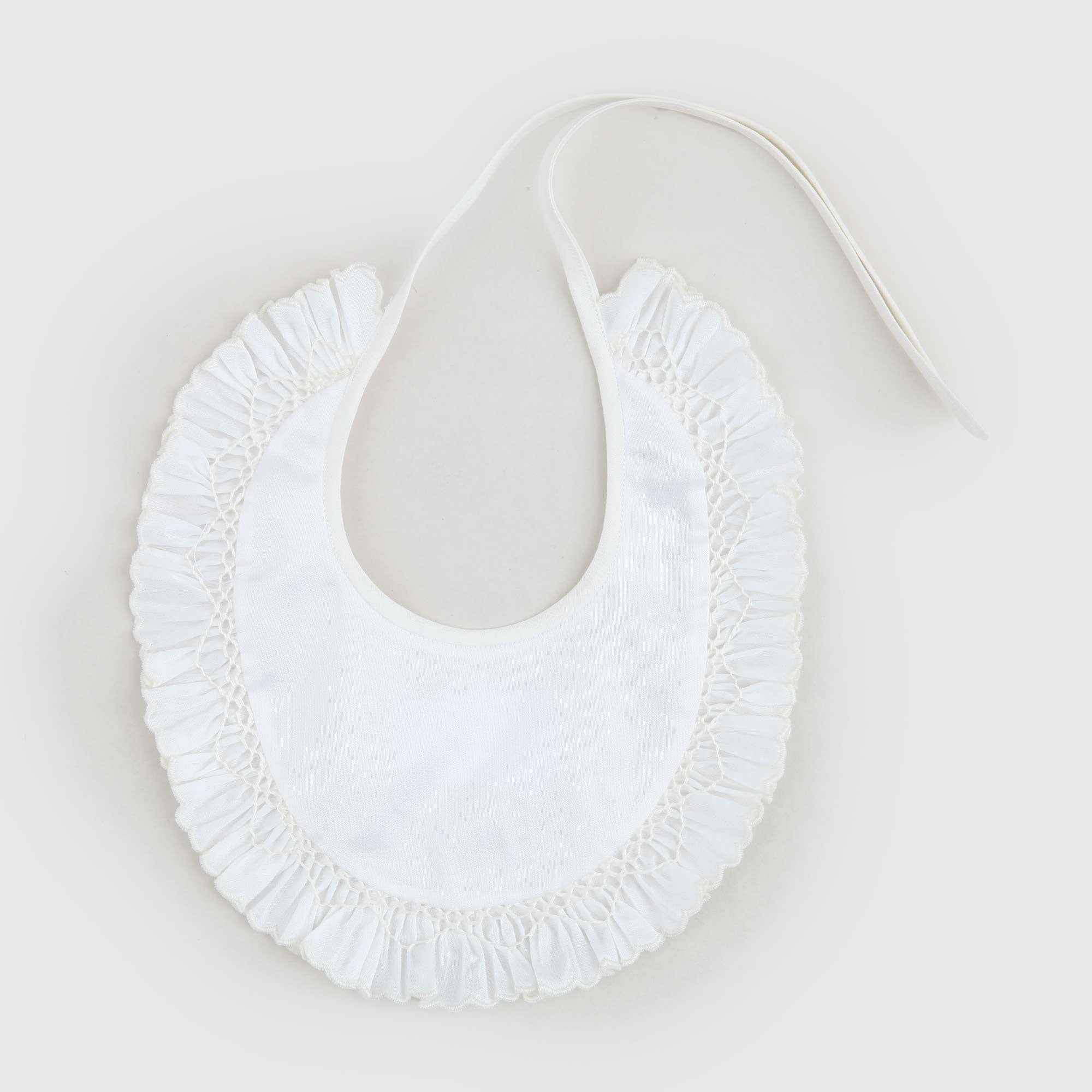 Bavaglino In Piquet Avorio Firmato BARONI - annameglio.com abbigliamento moda