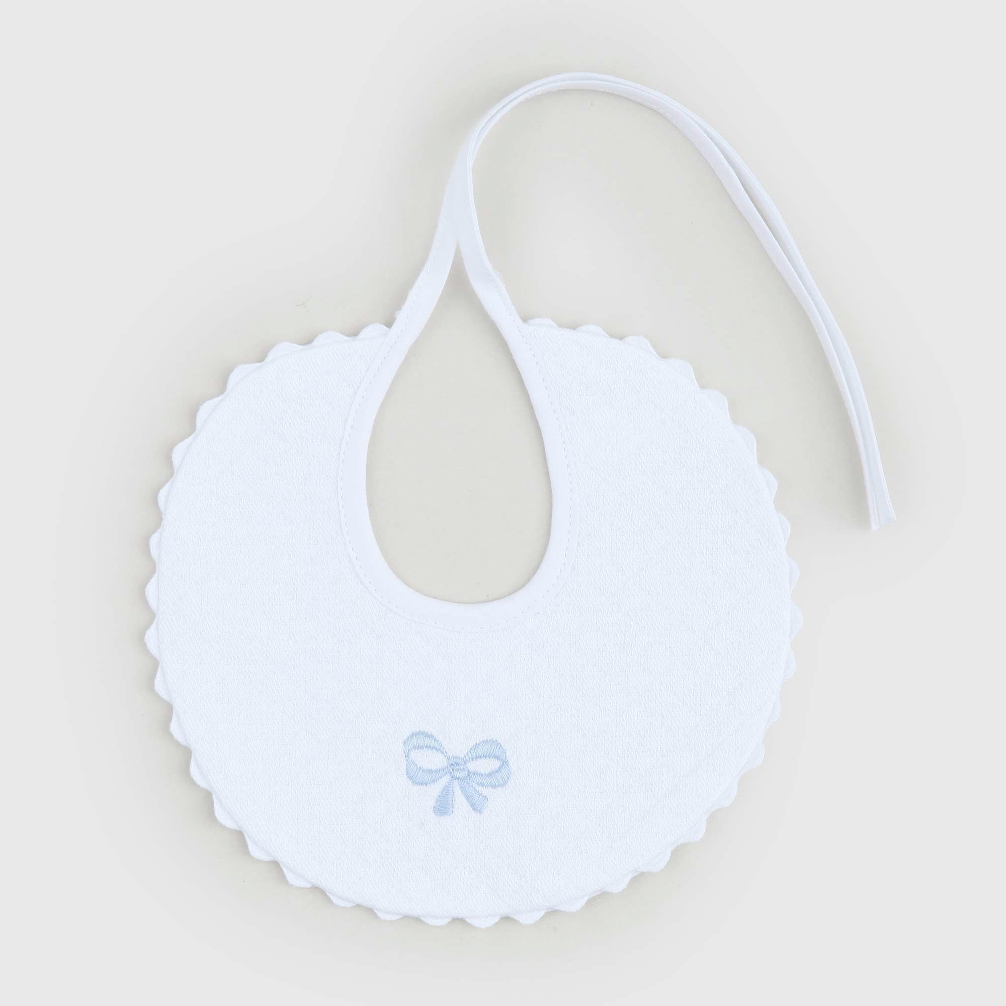 Bavaglino Con Fiocco Celeste Firmato BARONI - annameglio.com abbigliamento moda