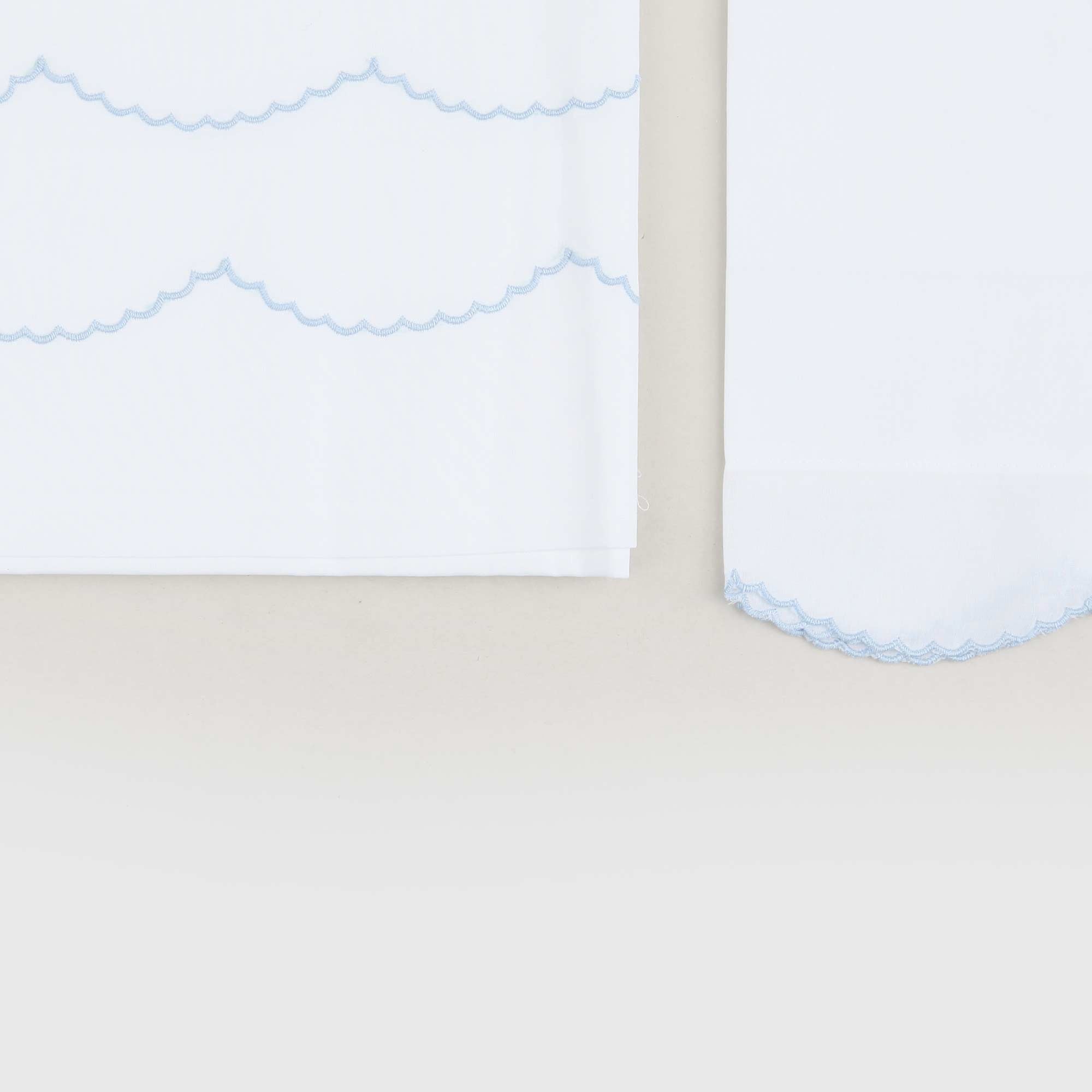 Lenzuolino Culla Con Smerlo Firmato BARONI - annameglio.com abbigliamento moda