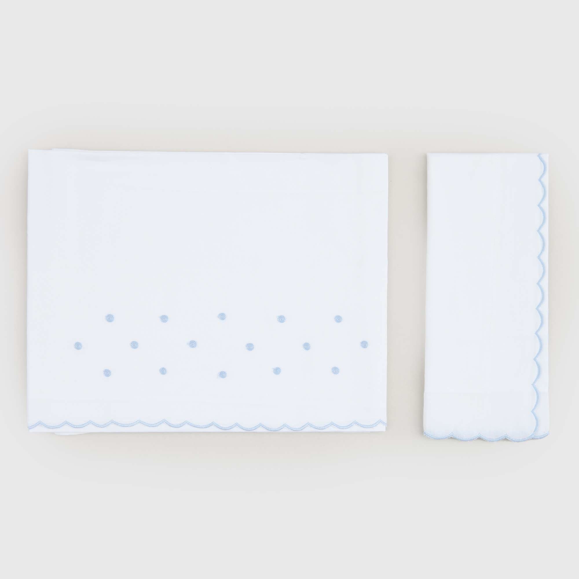 Lenzuolino Per Culla A Pois Firmato BARONI - annameglio.com abbigliamento moda