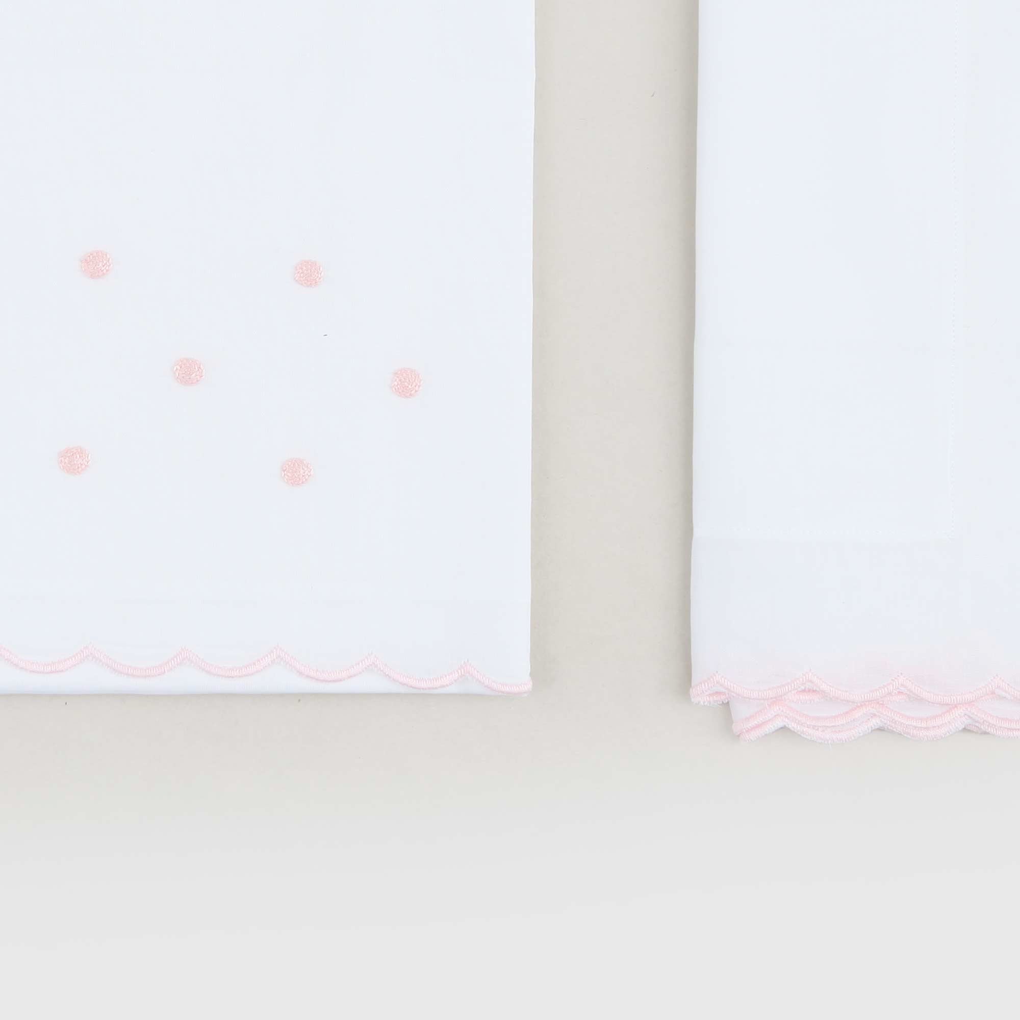 Lenzuolino Per Culla A Pois Rosa Firmato BARONI - annameglio.com abbigliamento moda