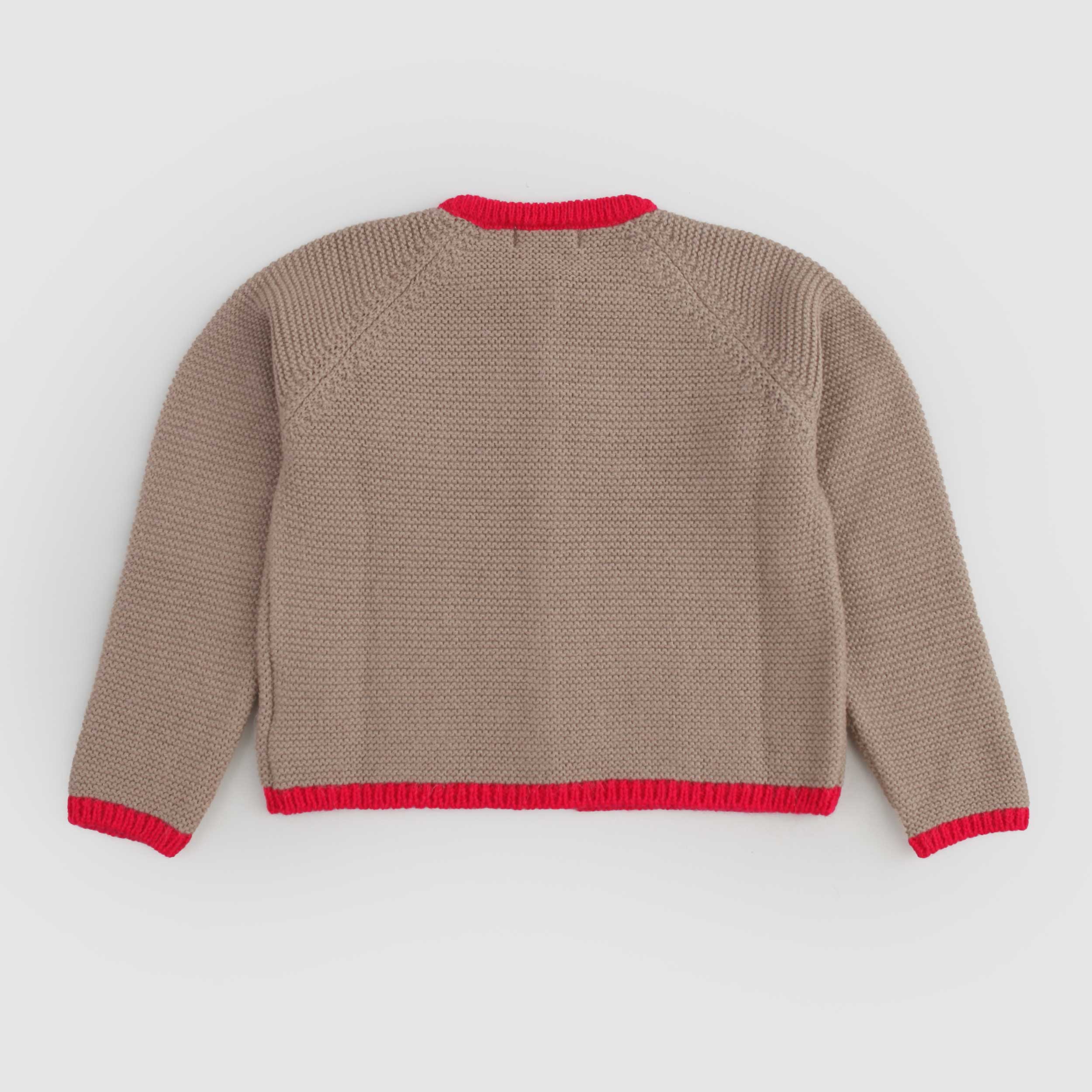 Cardigan Marrone Con Bottoni Firmato Babe And Tess - annameglio.com abbigliamento moda