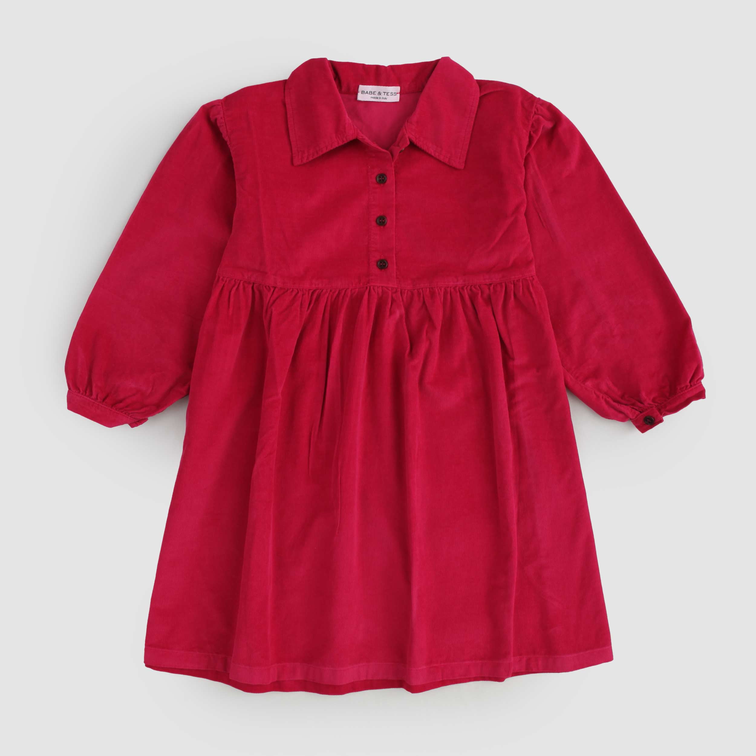 Abito Rosso Modello Polo Firmato BABE AND TESS - annameglio.com abbigliamento moda