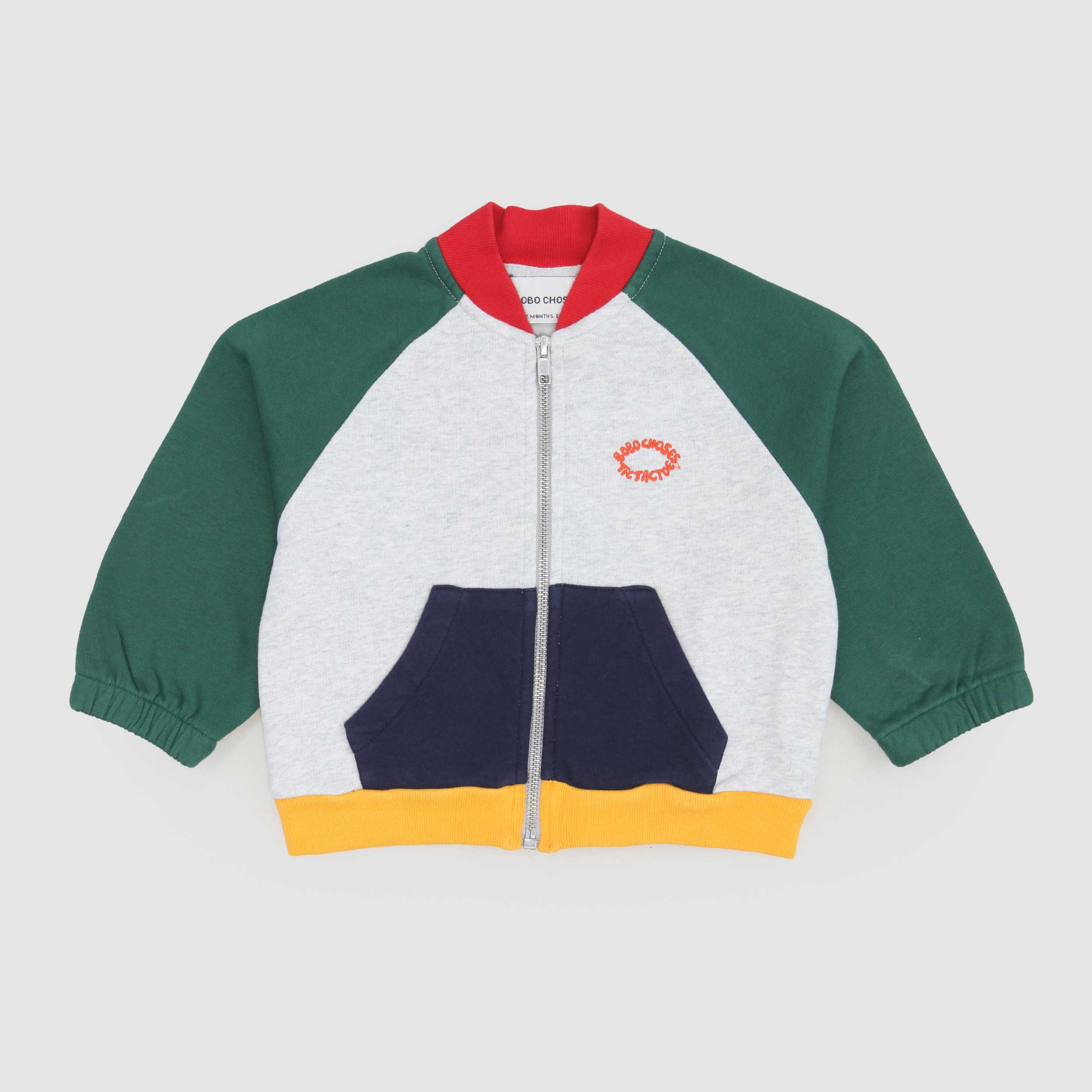 Felpa Colorata Zip Frontale Firmata BOBO CHOSES - annameglio.com abbigliamento moda