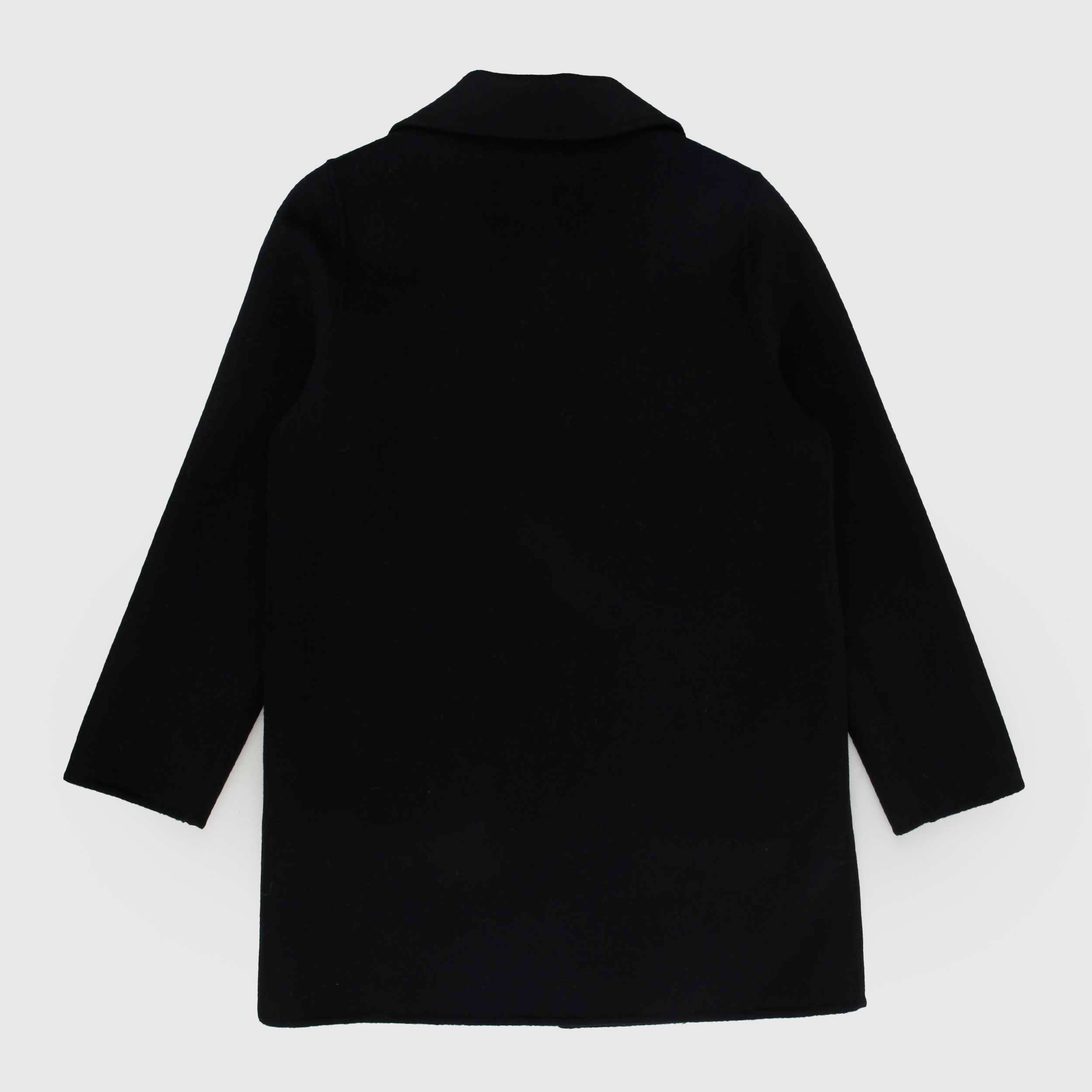 Cappotto Nero Con Collo Sciallato By BOMBOOGIE - annameglio.com abbigliamento moda