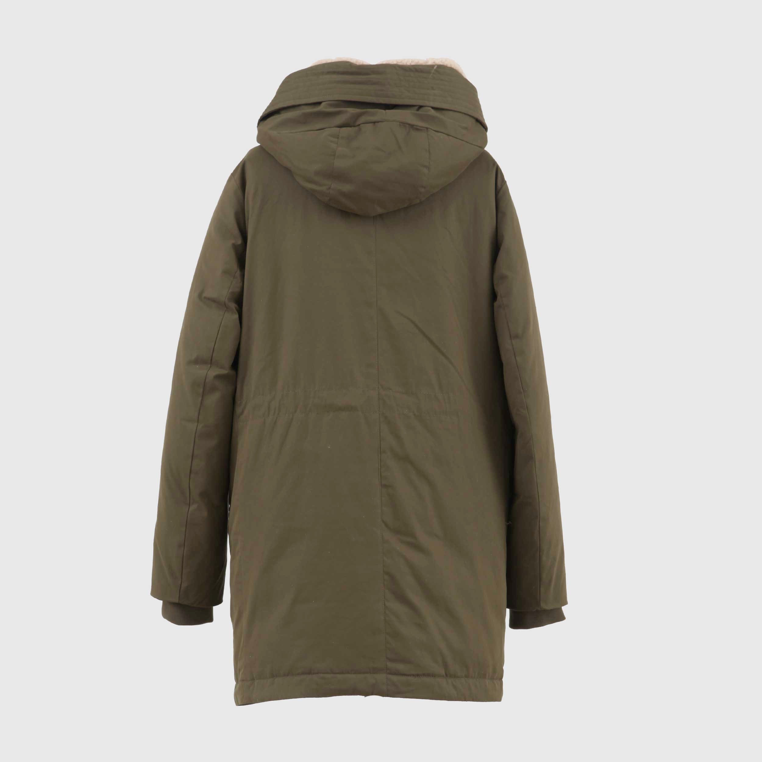 Cappotto Verde Con Zip A Scomparsa By BOMBOOGIE - annameglio.com abbigliamento moda