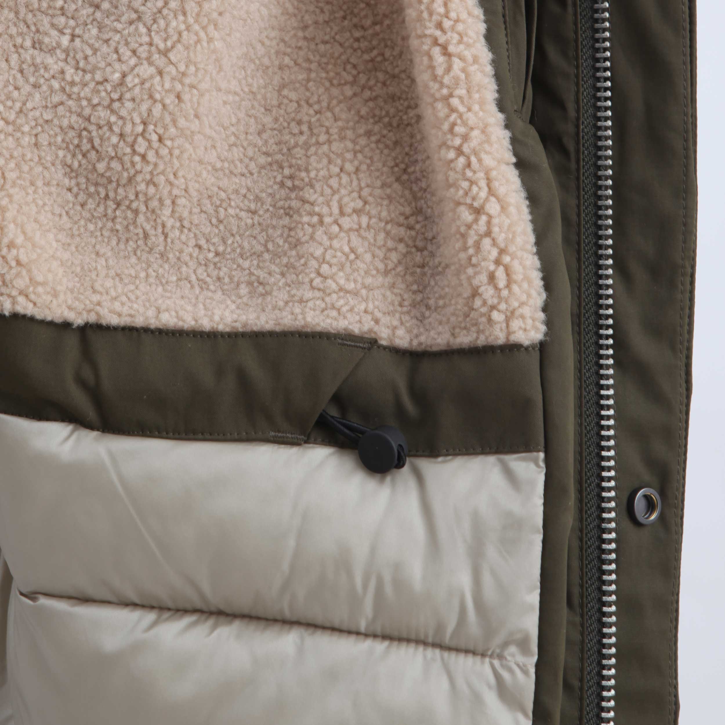 Cappotto Verde Con Zip A Scomparsa By BOMBOOGIE - annameglio.com abbigliamento moda