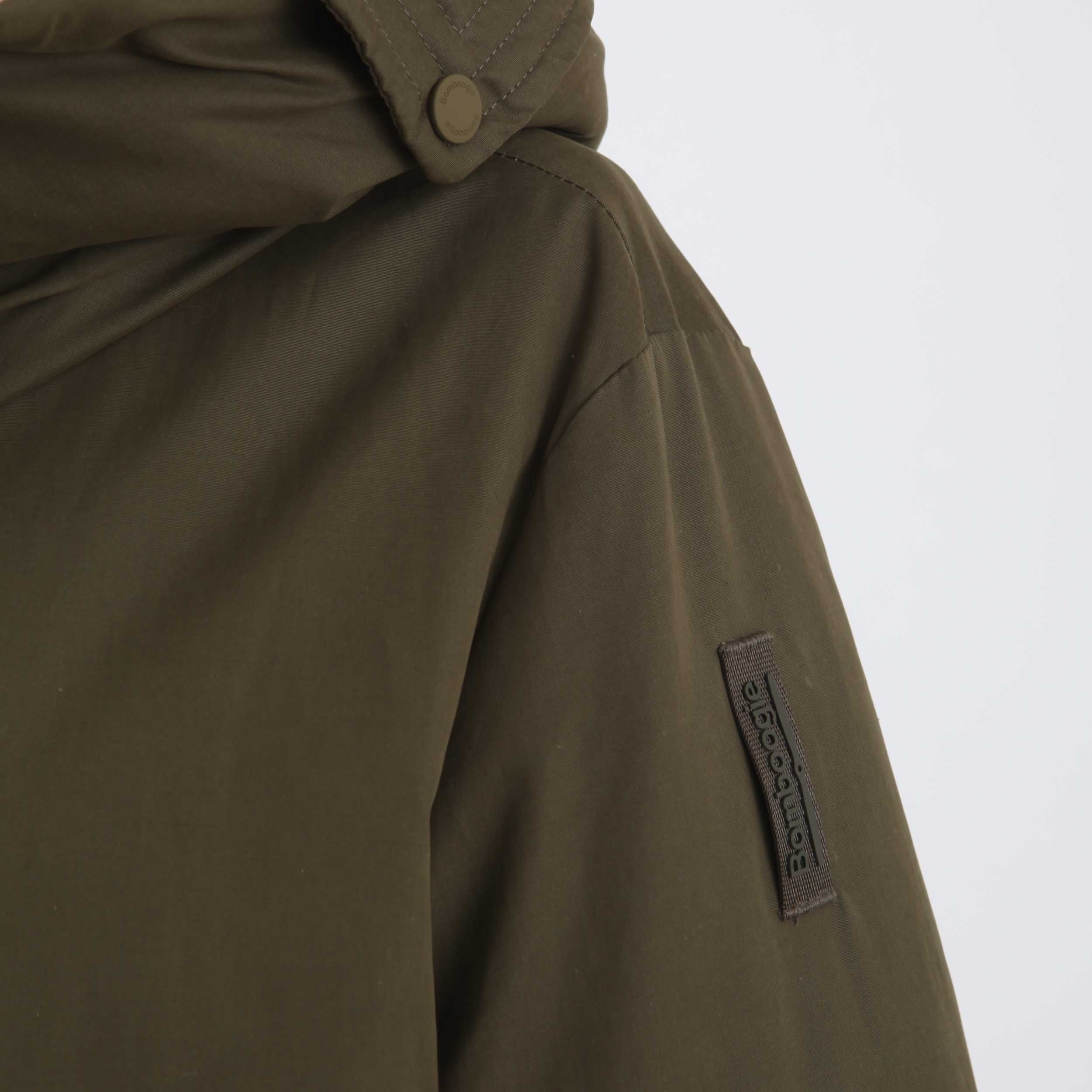 Cappotto Verde Con Zip A Scomparsa By BOMBOOGIE - annameglio.com abbigliamento moda