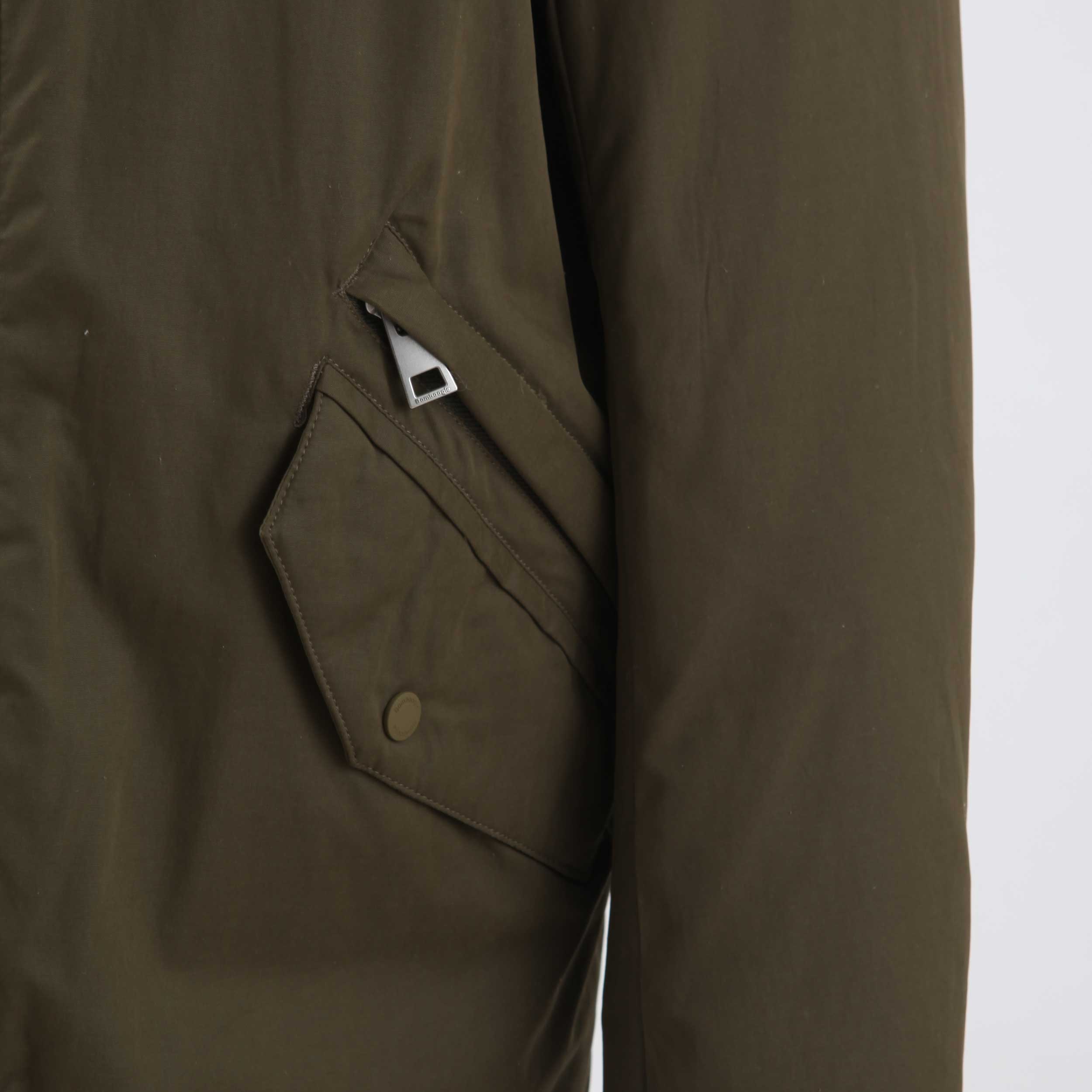 Cappotto Verde Con Zip A Scomparsa By BOMBOOGIE - annameglio.com abbigliamento moda