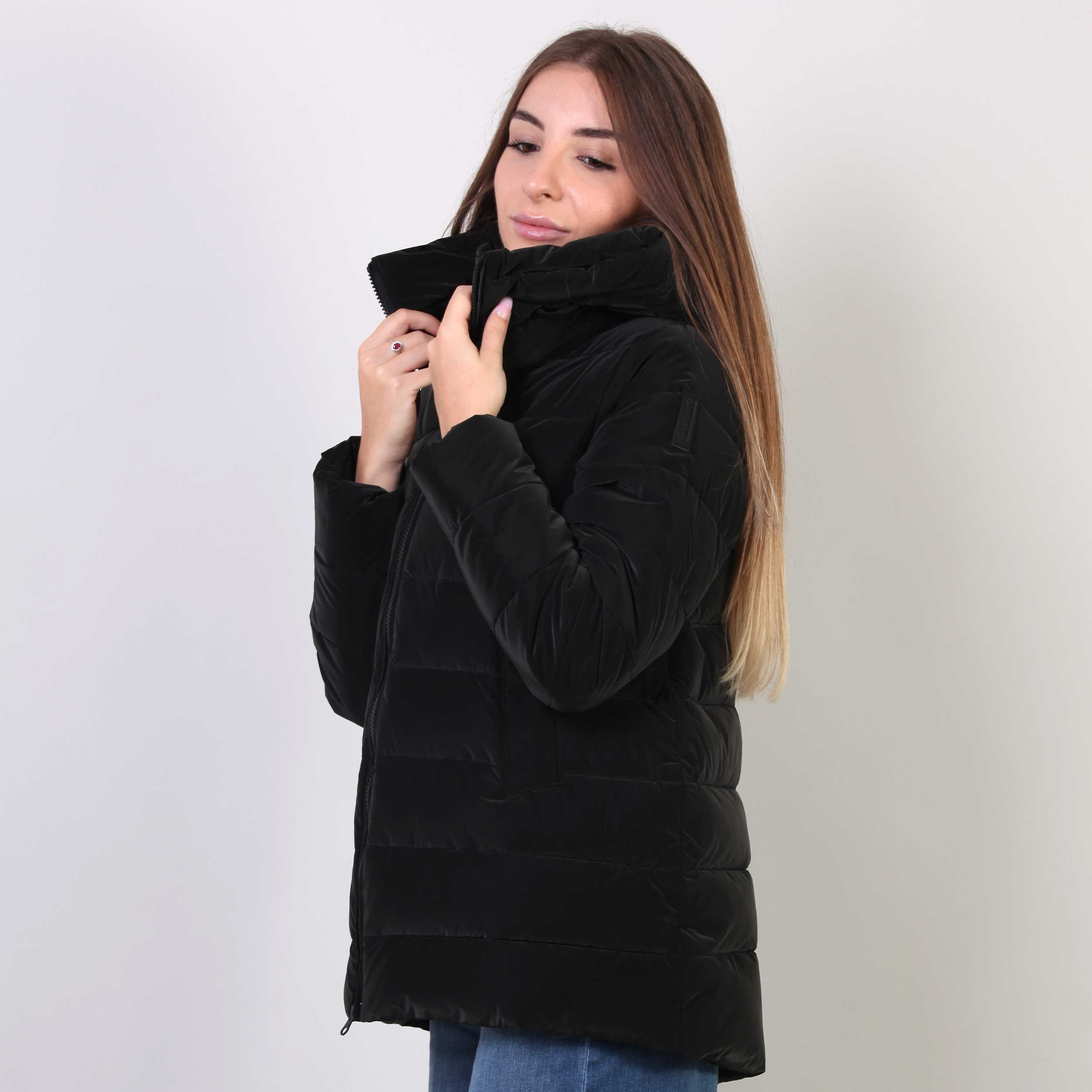 Giubbotto Piumino Nero Firmato BOMBOOGIE - annameglio.com abbigliamento moda