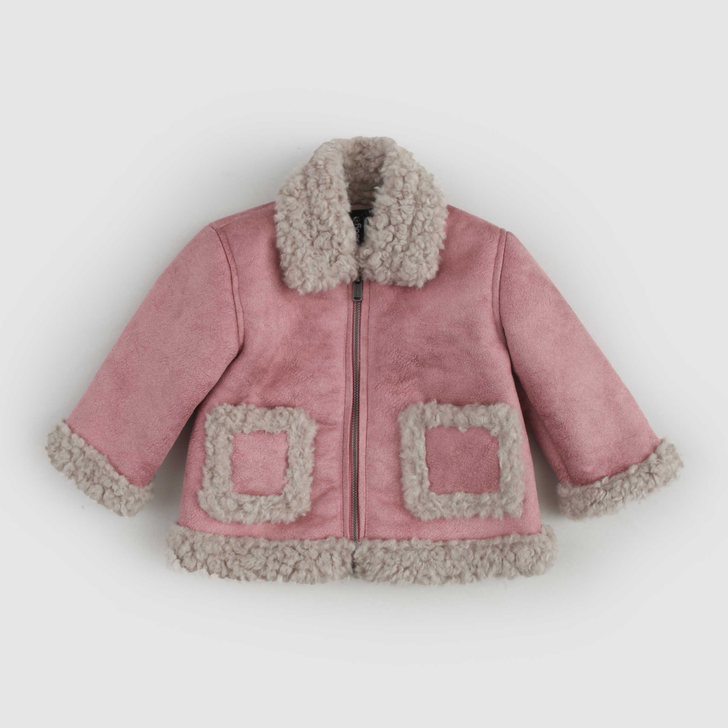 Giubbino Rosa In Teddy Firmato BOMBOOGIE - annameglio.com abbigliamento moda