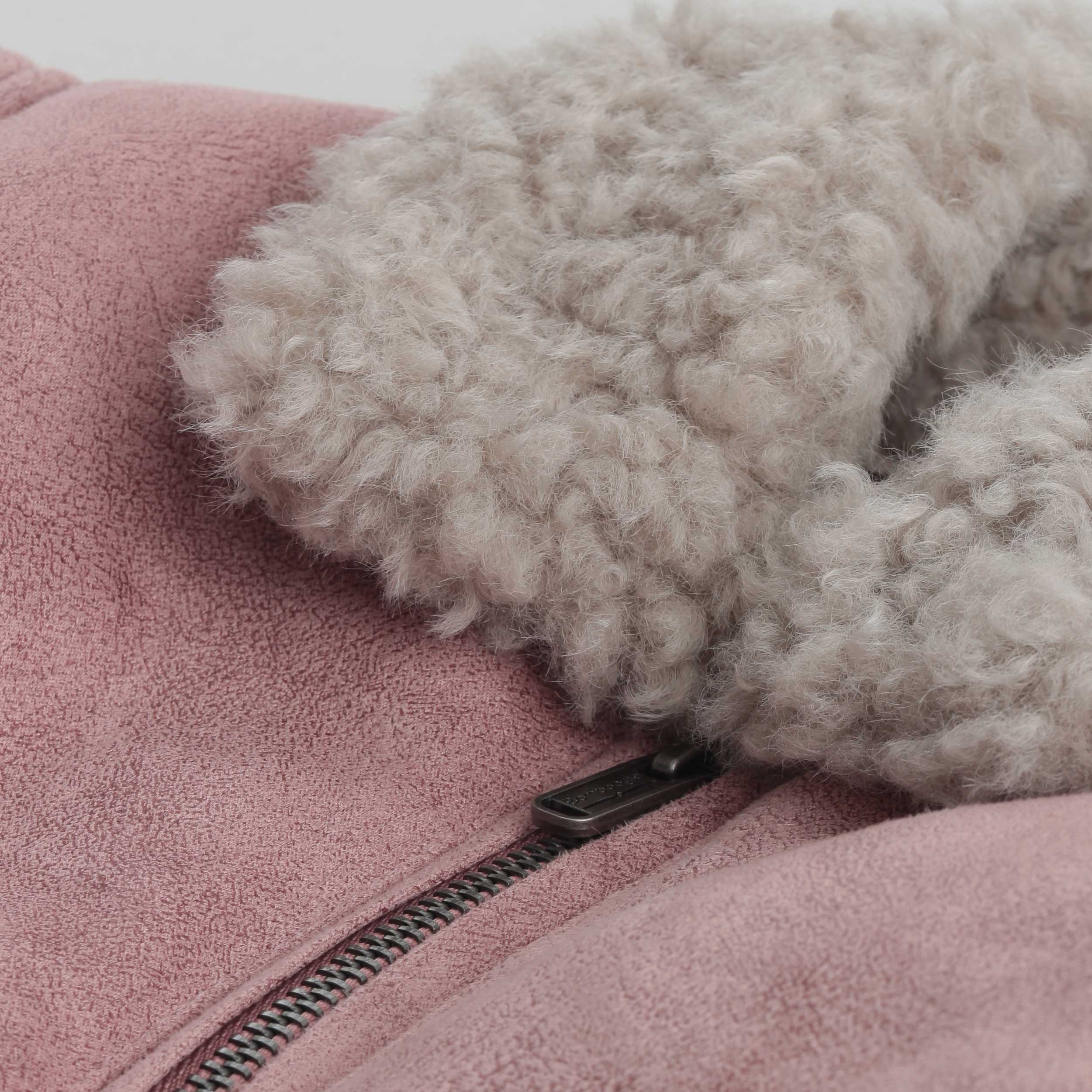 Giubbino Rosa In Teddy Firmato BOMBOOGIE - annameglio.com abbigliamento moda