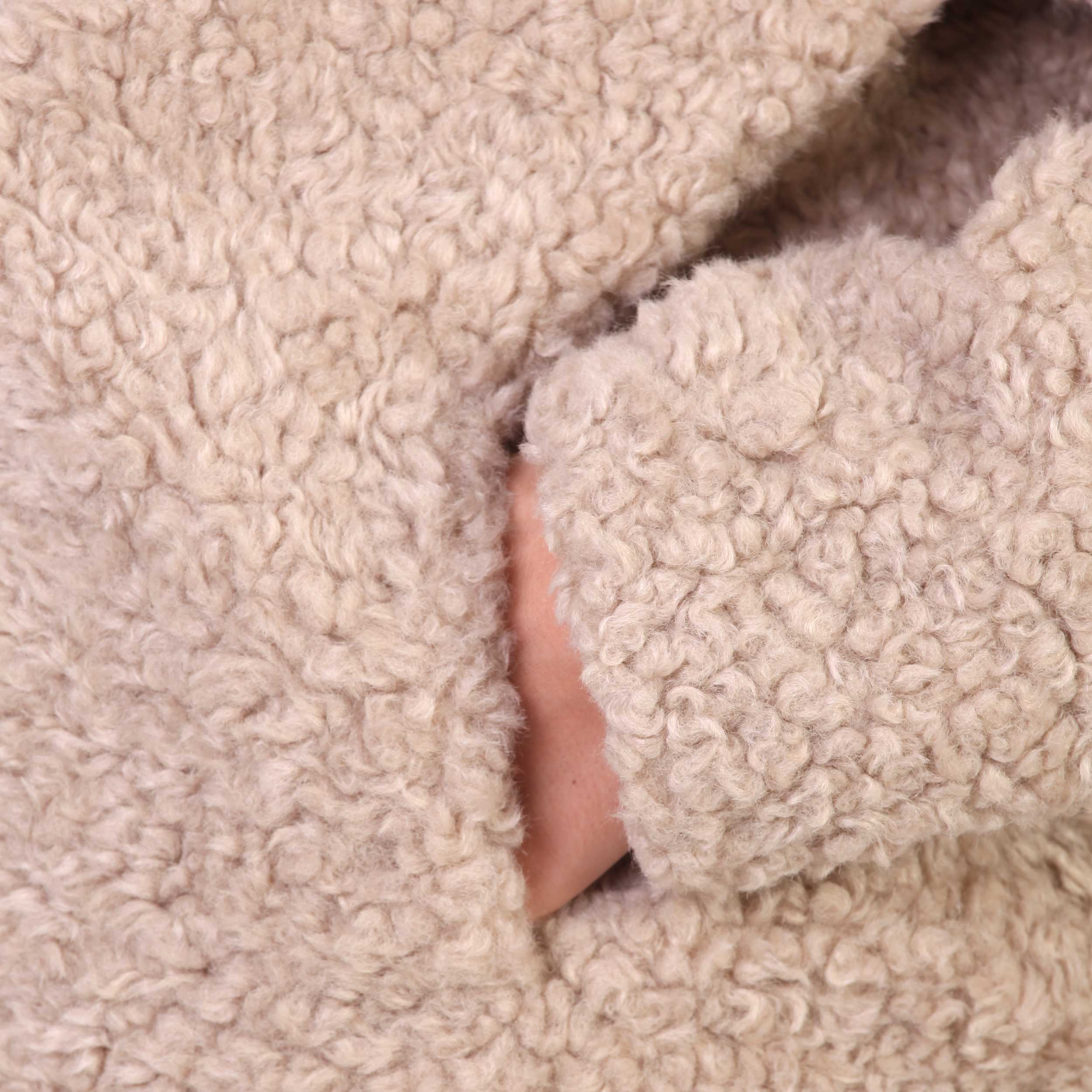 Cappotto Beige Con Cappuccio Firmato BOMBOOGIE - annameglio.com abbigliamento moda