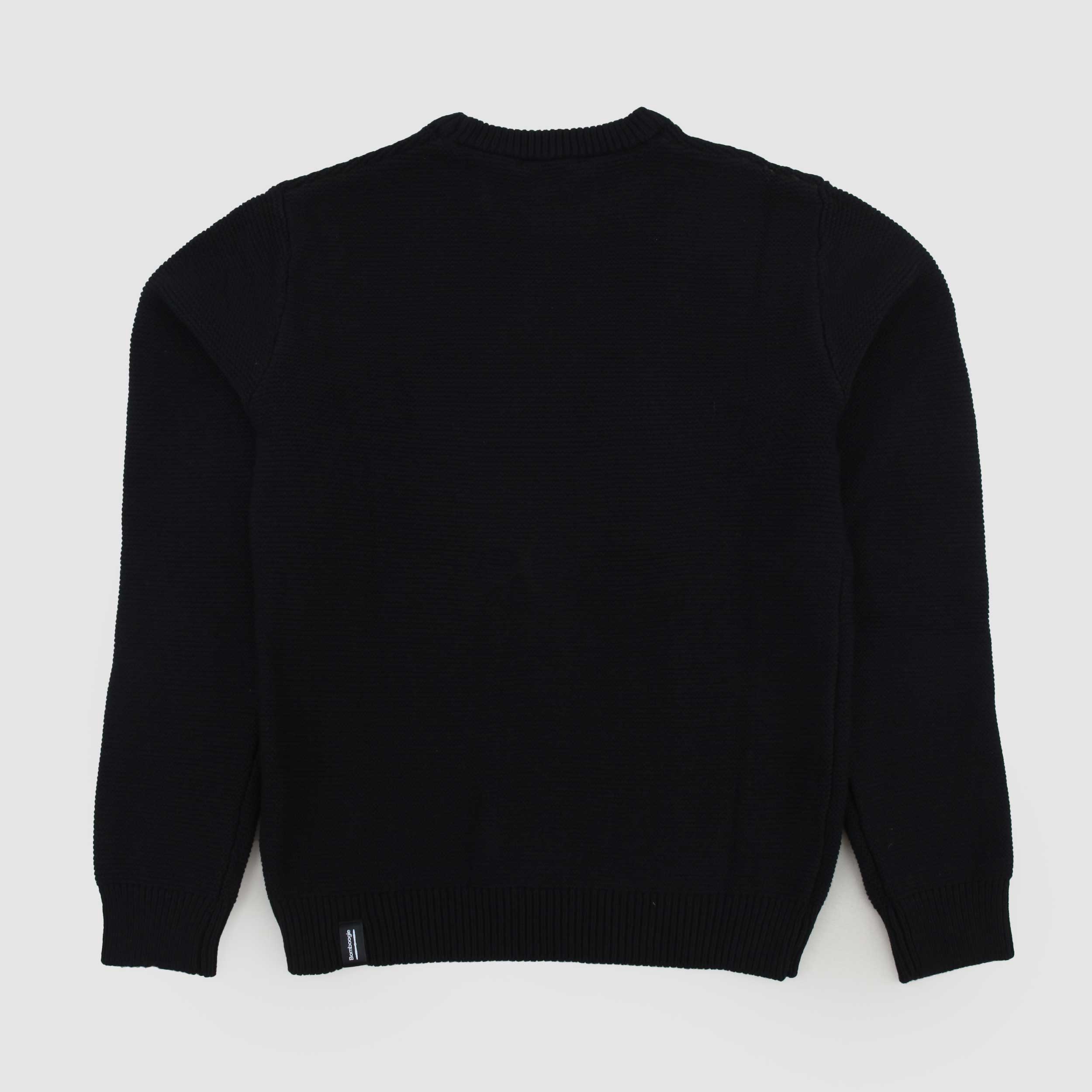 Maglioncino Blu Con Targhetta Firmato BOMBOOGIE - annameglio.com abbigliamento moda