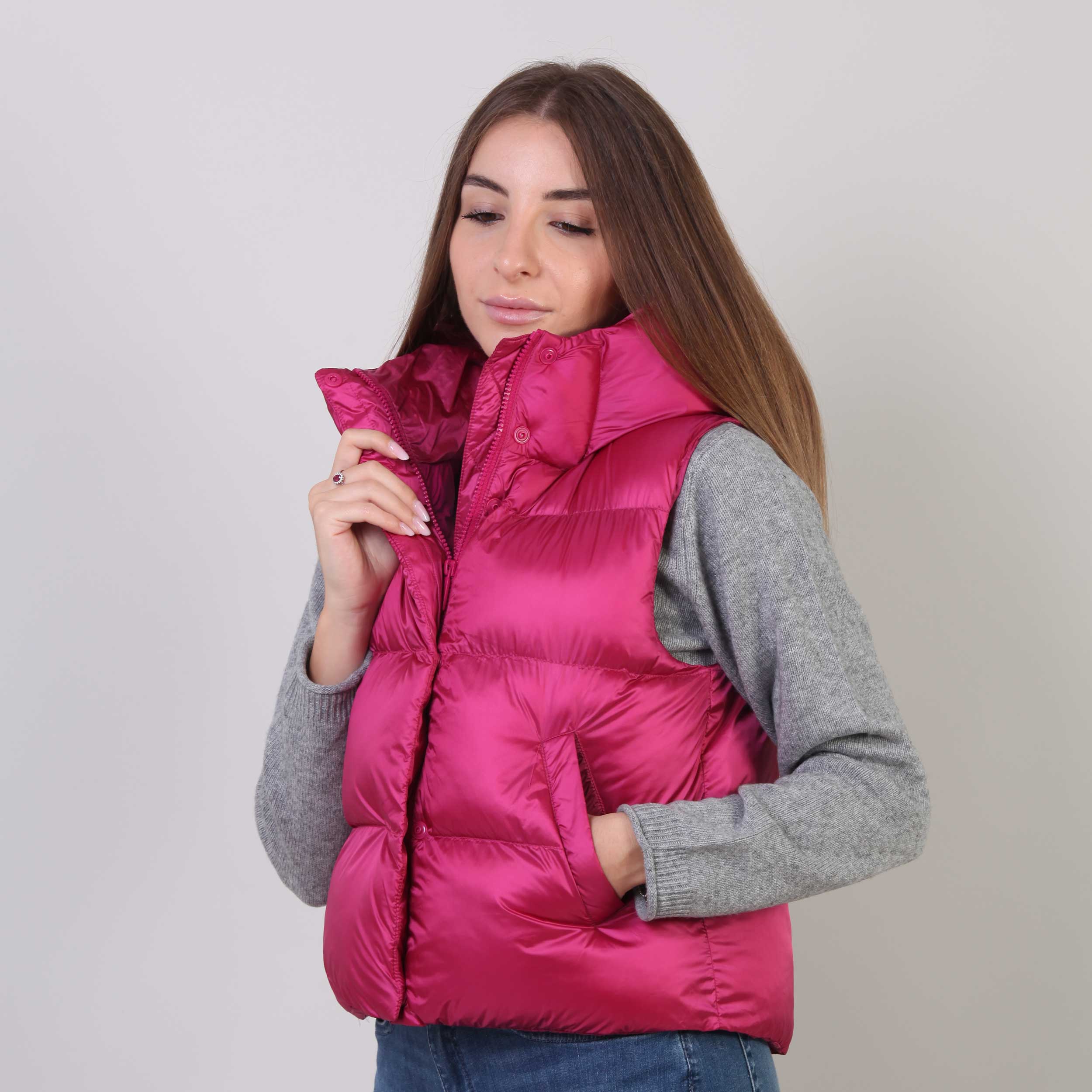 Smanicato Fucsia Ottawa Firmato BOMBOOGIE - annameglio.com abbigliamento moda