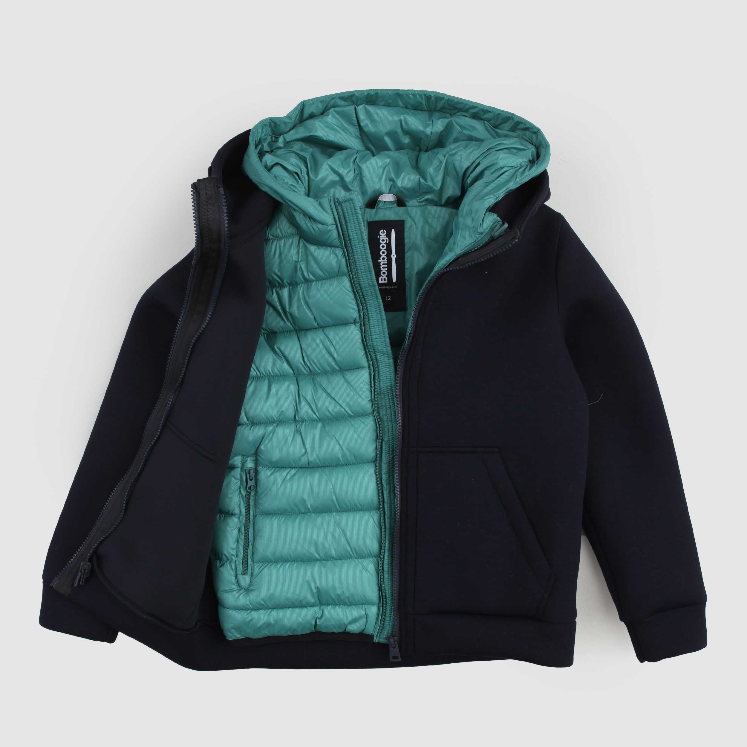 Giubbino Verde E Nero Firmato BOMBOOGIE - annameglio.com abbigliamento moda