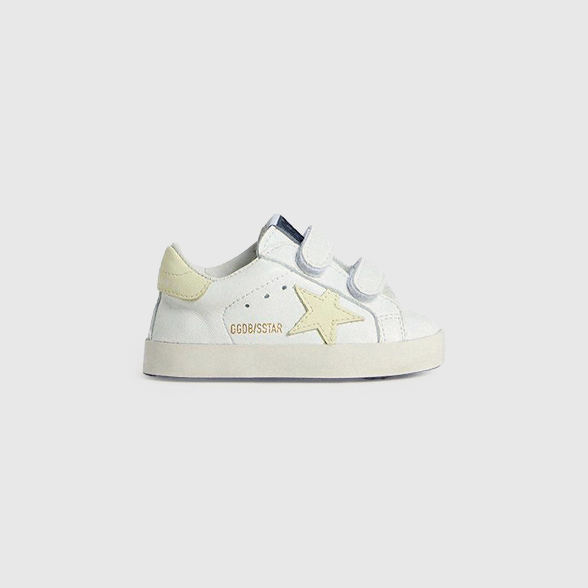 Golden Goose Star Sneakers in White and Yellow