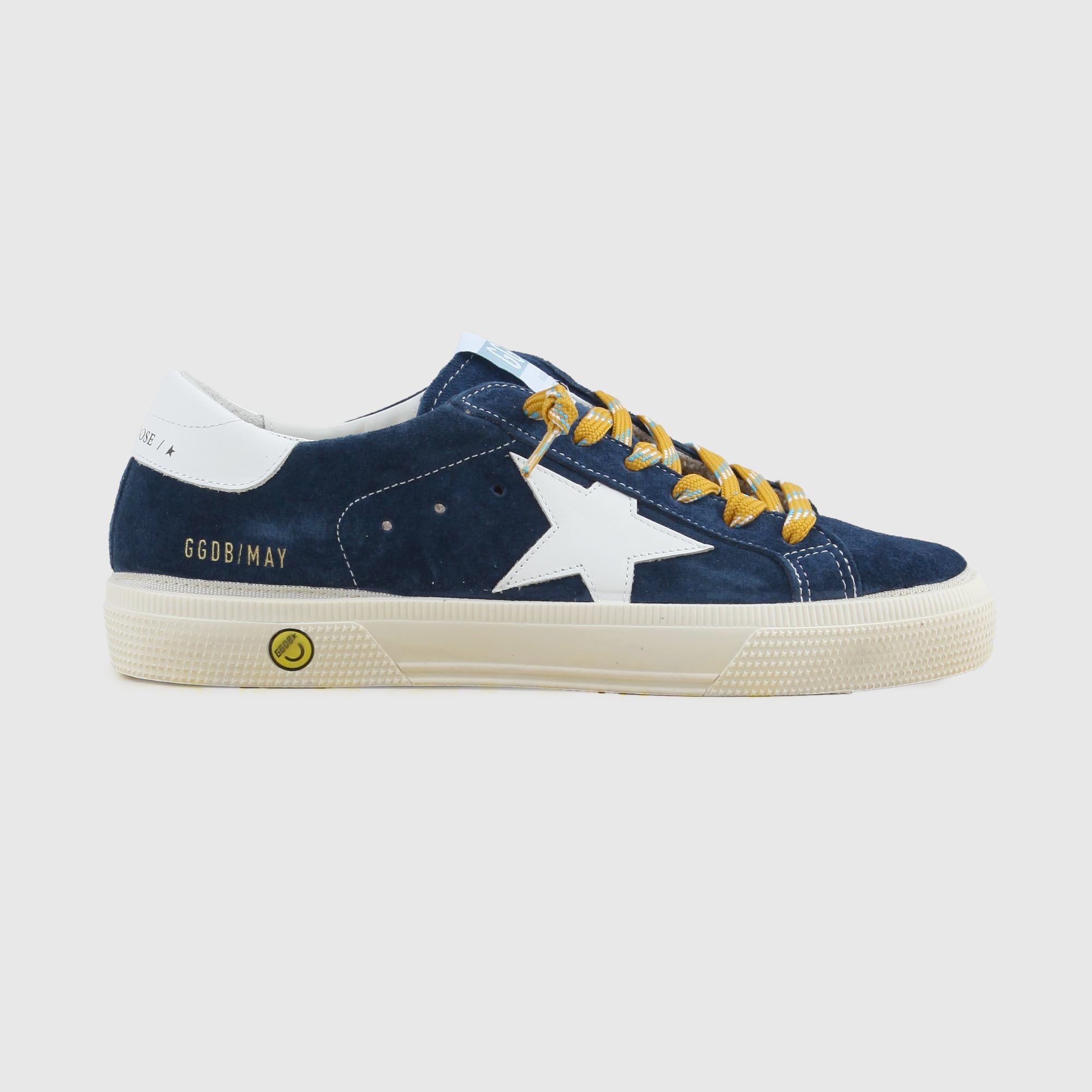 Sneakers May Star Pelle Blu Firmate GOLDEN GOOSE - annameglio.com abbigliamento moda