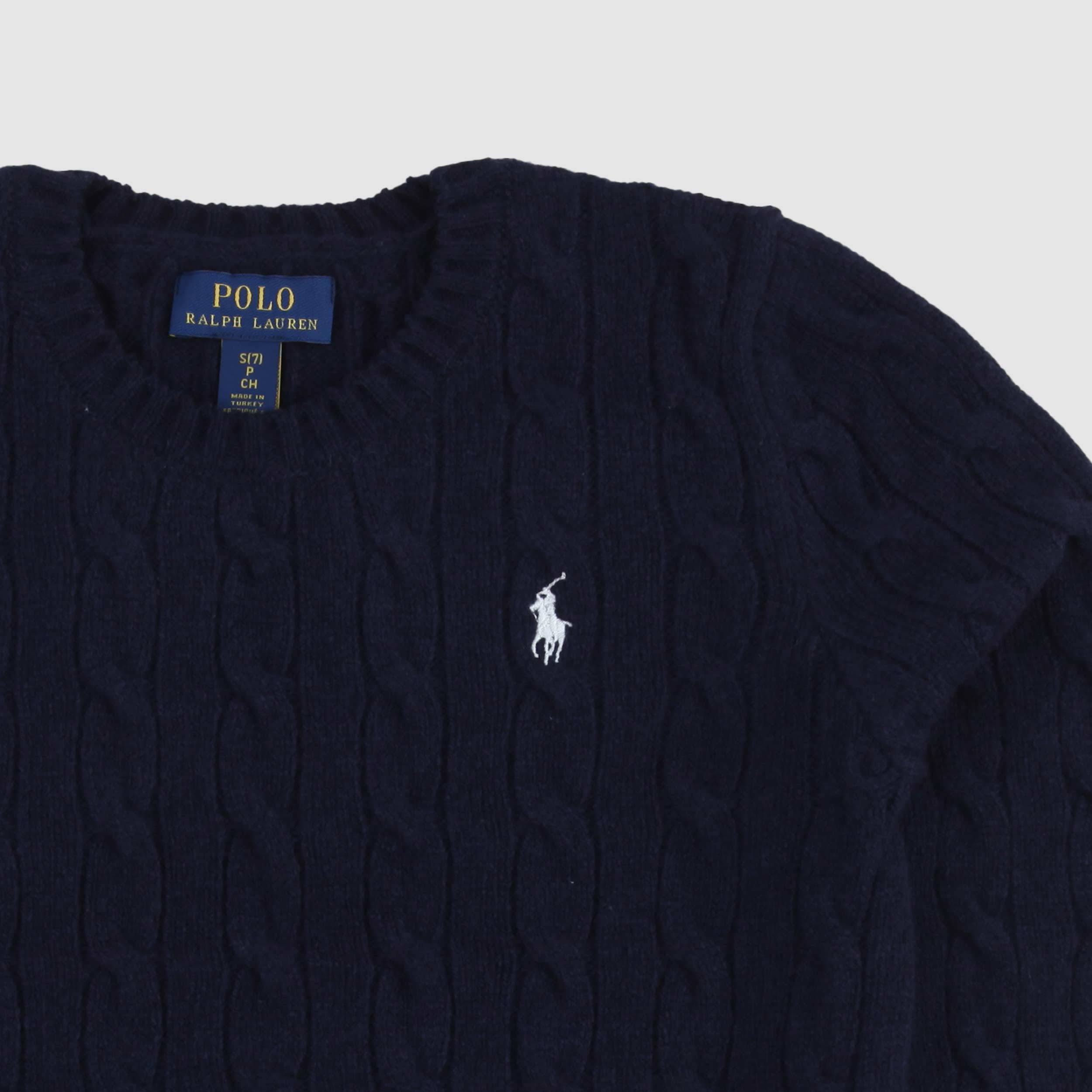 Maglioncino Blu A Trecce Firmato RALPH LAUREN - annameglio.com abbigliamento moda