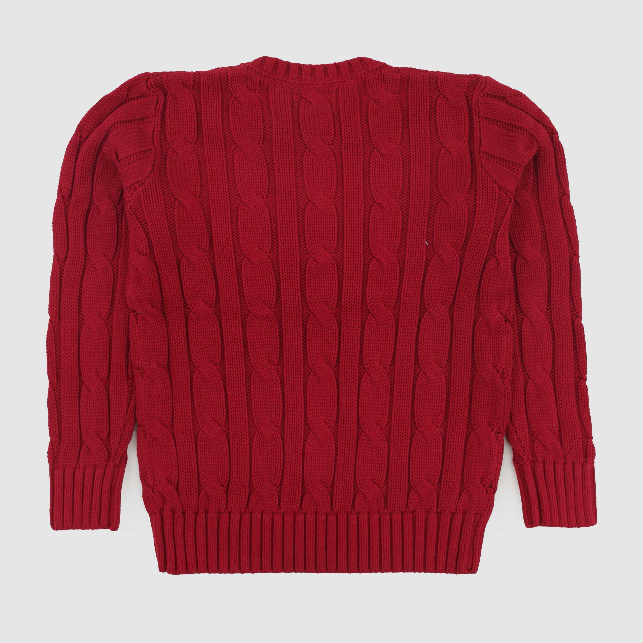 Pullover Rosso A Trecce Firmato RALPH LAUREN - annameglio.com abbigliamento moda