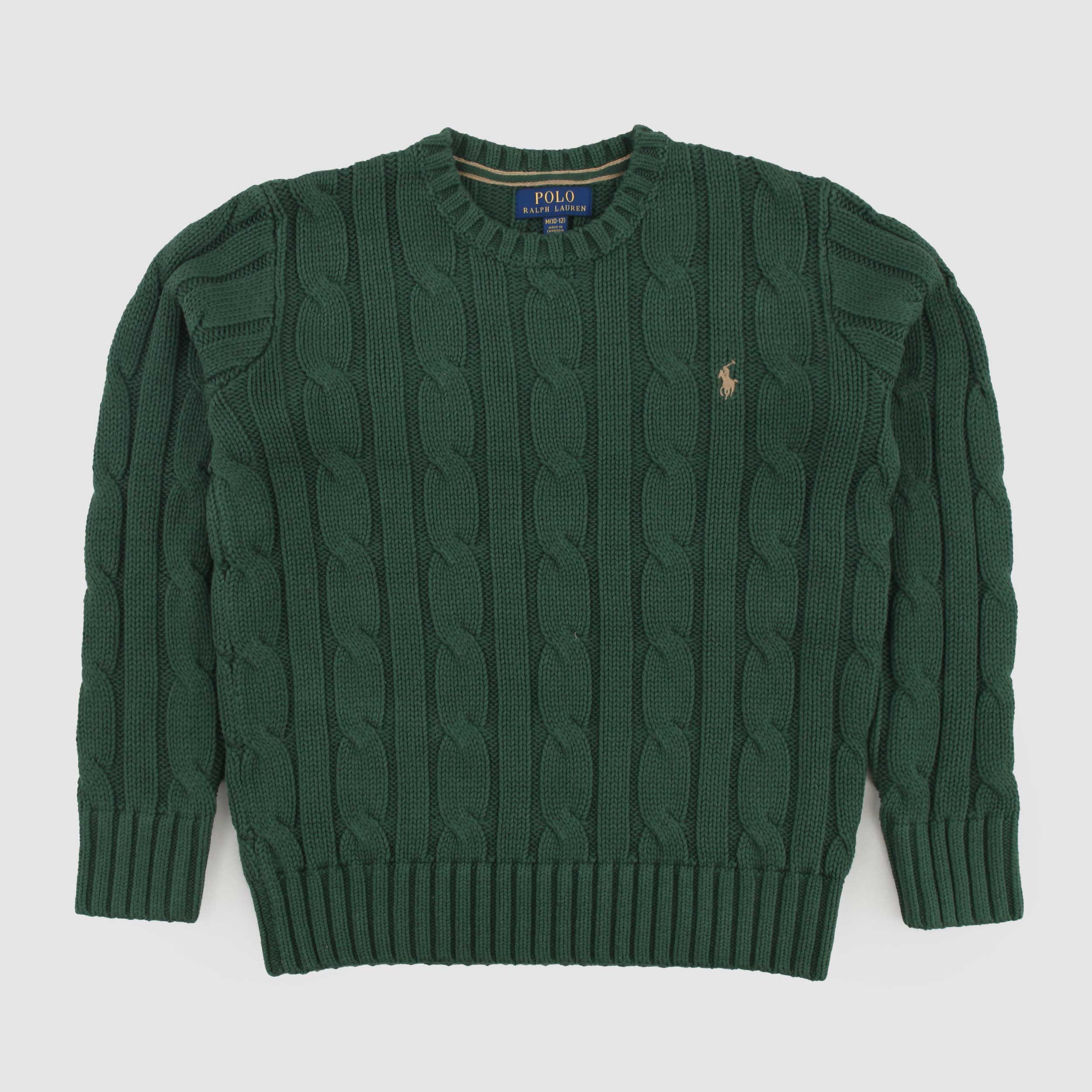 Pullover Verde A Trecce Firmato RALPH LAUREN - annameglio.com abbigliamento moda