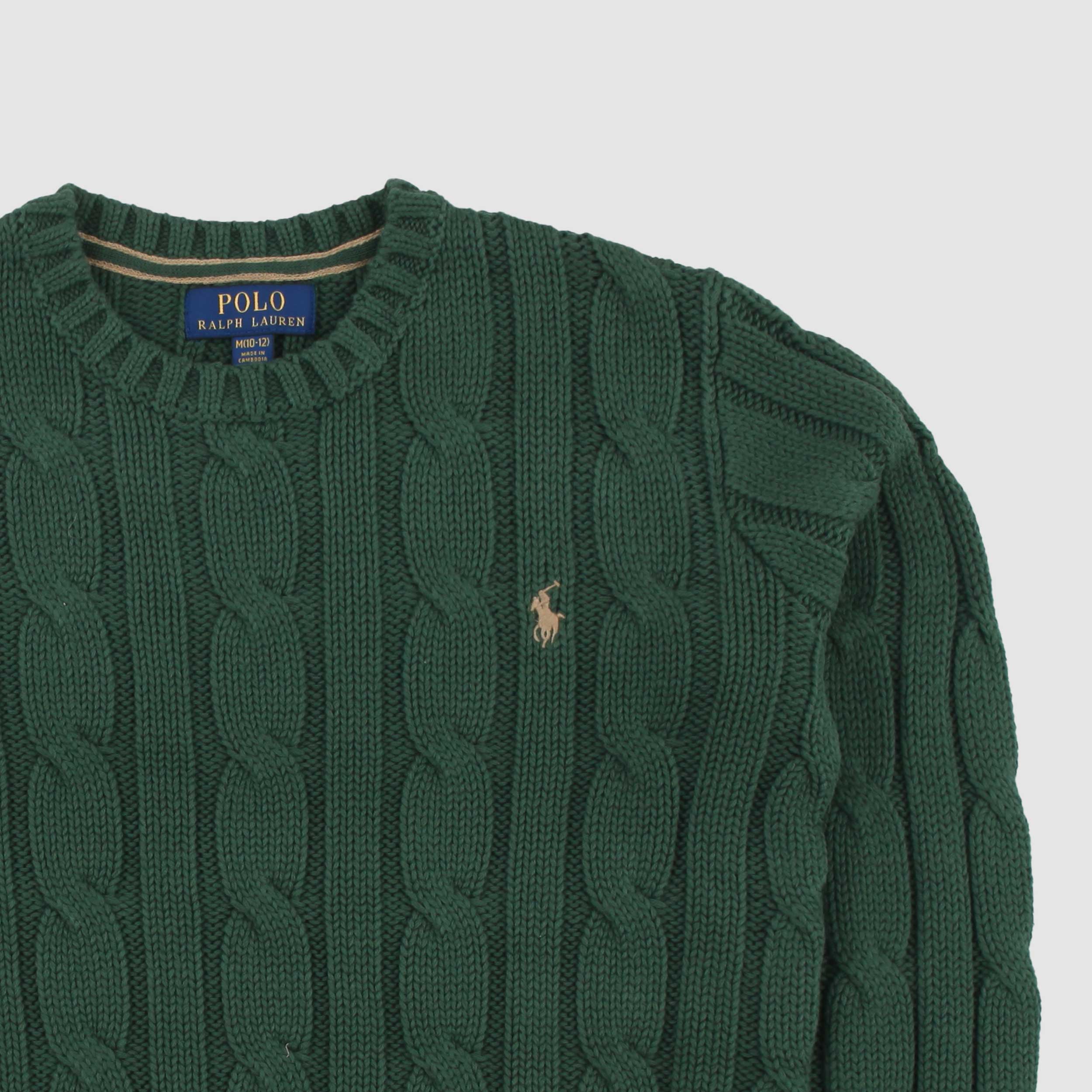 Pullover Verde A Trecce Firmato RALPH LAUREN - annameglio.com abbigliamento moda