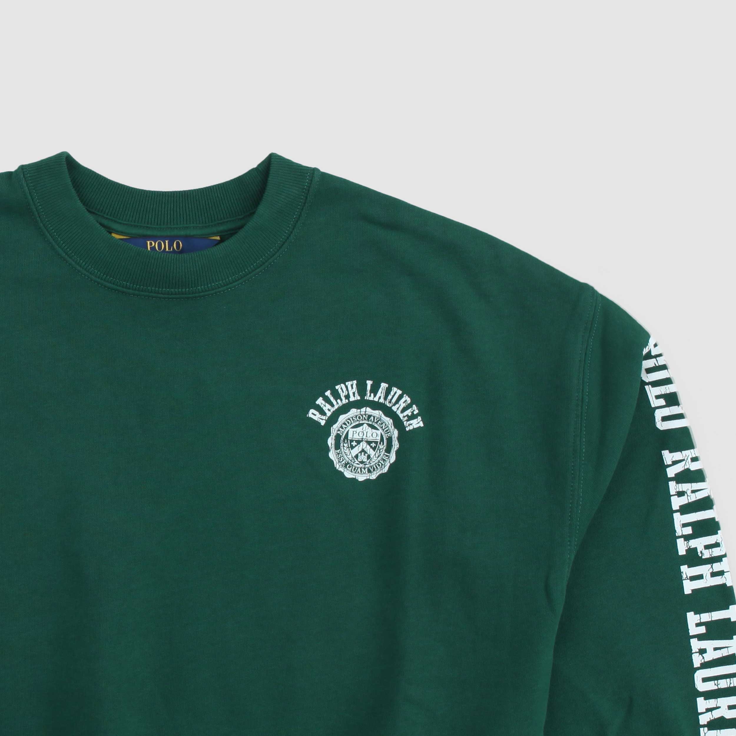 Felpa Verde Con Loghi Firmata RALPH LAUREN - annameglio.com abbigliamento moda