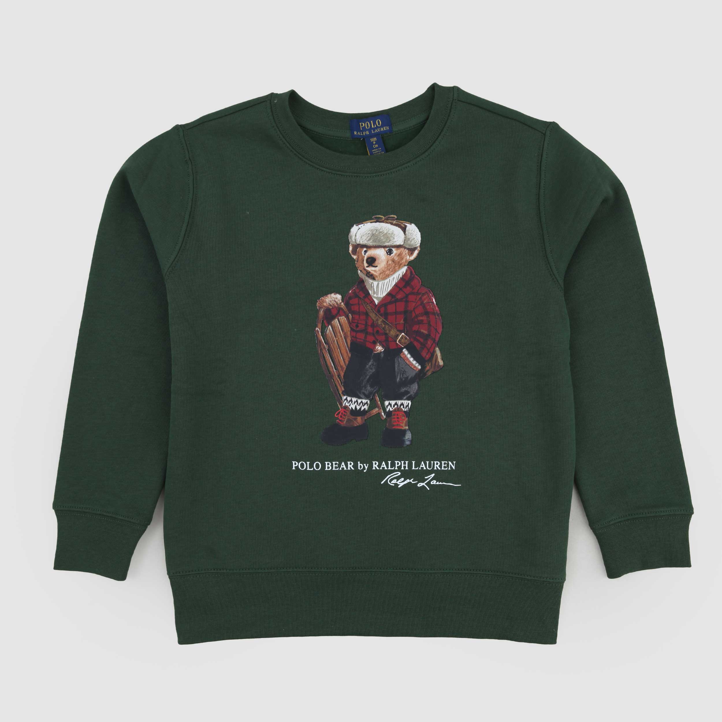 Felpa Verde E Stampa Iconica Firmata RALPH LAUREN - annameglio.com abbigliamento moda