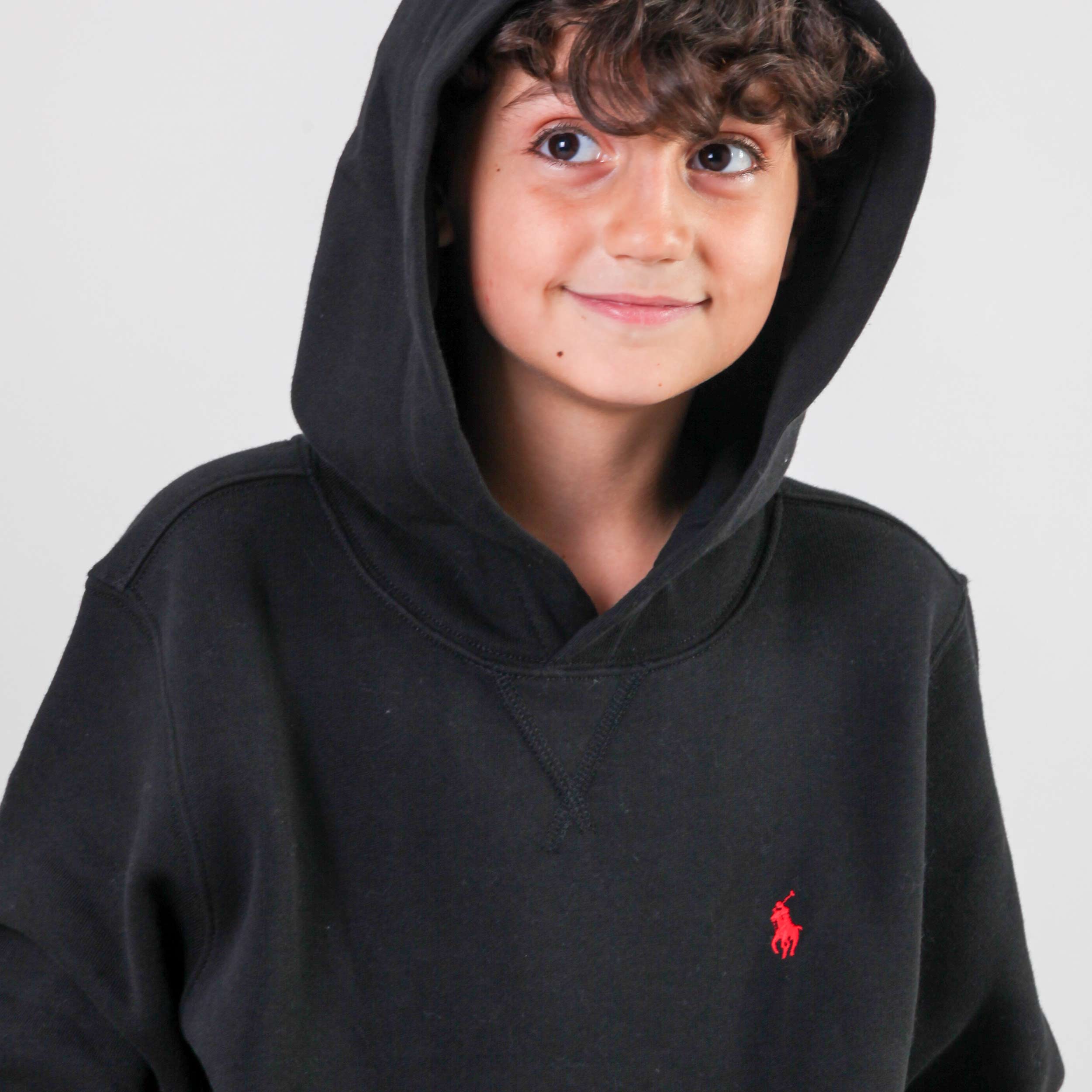 Felpa Nera Logo Rosso Firmata RALPH LAUREN - annameglio.com abbigliamento moda